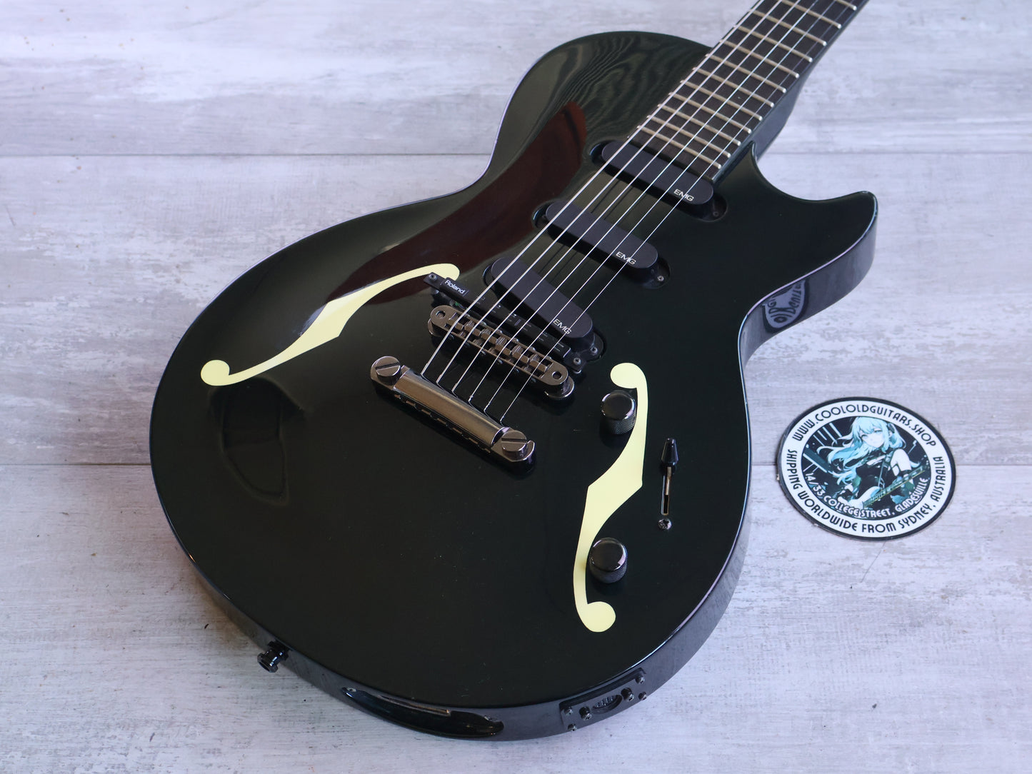2002 ESP Japan Craft House Custom Shop Sugizo Single Cutaway (Black)