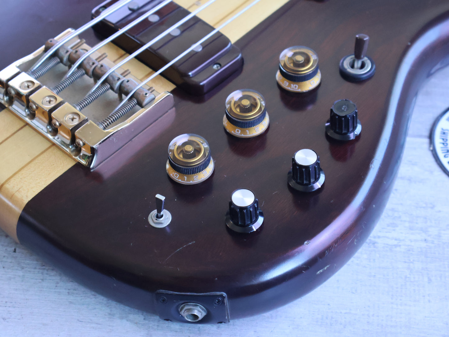 1980 Ibanez Japan MC940 Musician Series Neckthrough Fretless Bass (Dark Stain)