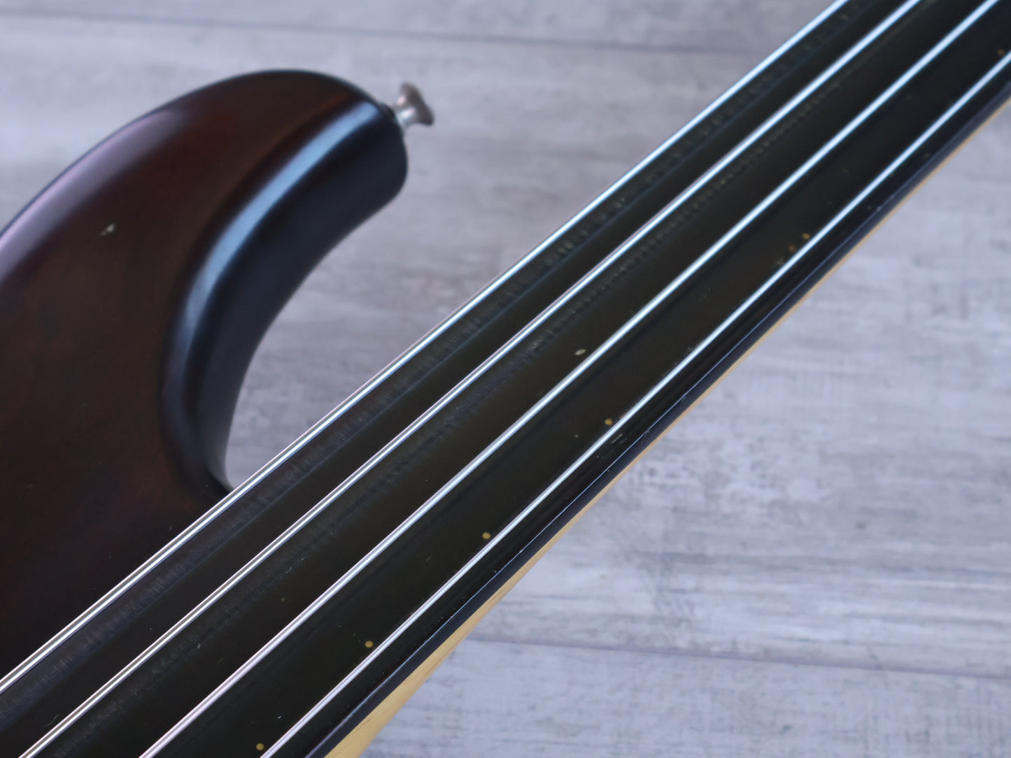 1980 Ibanez Japan MC940 Musician Series Neckthrough Fretless Bass (Dark Stain)
