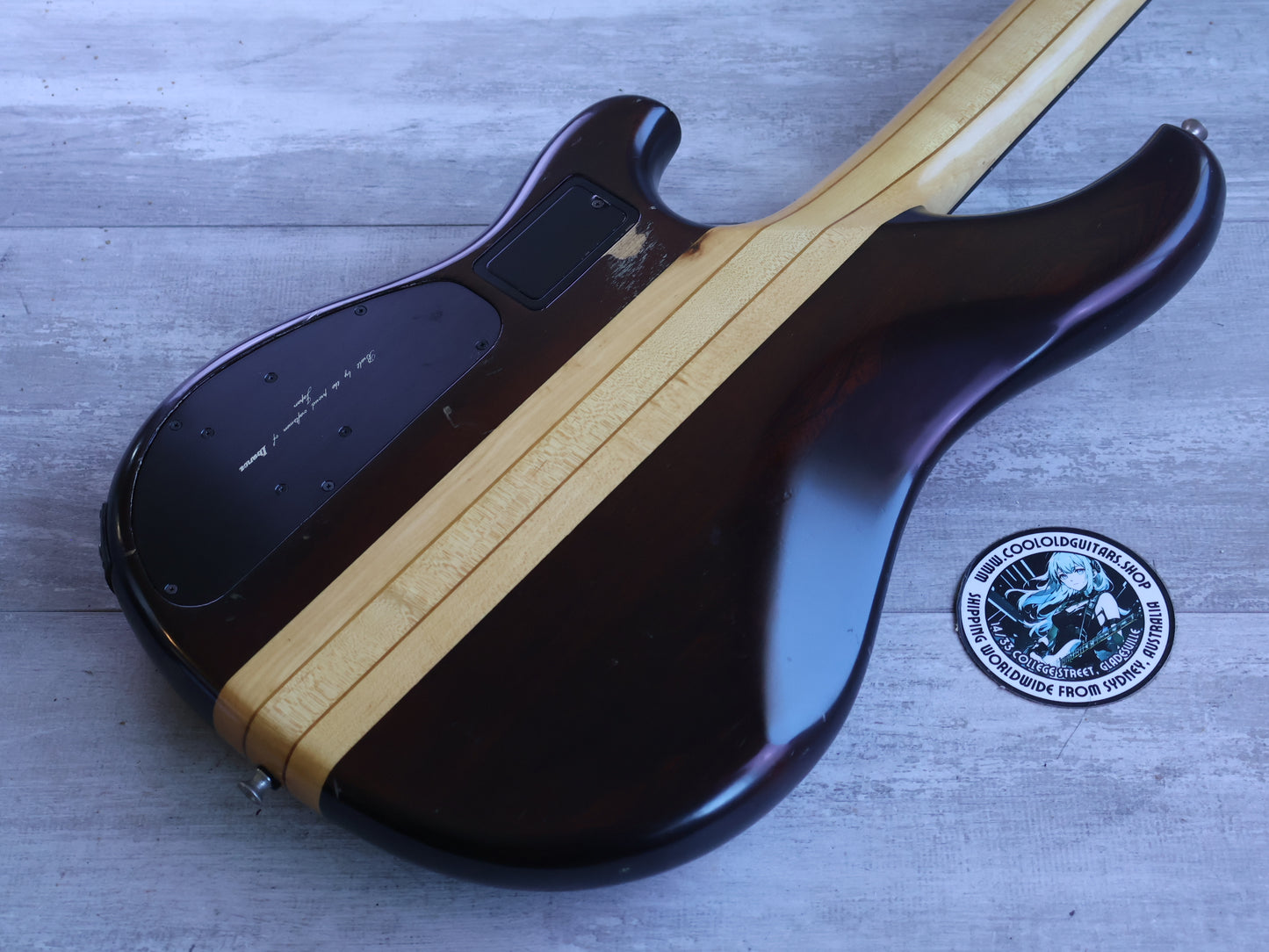 1980 Ibanez Japan MC940 Musician Series Neckthrough Fretless Bass (Dark Stain)