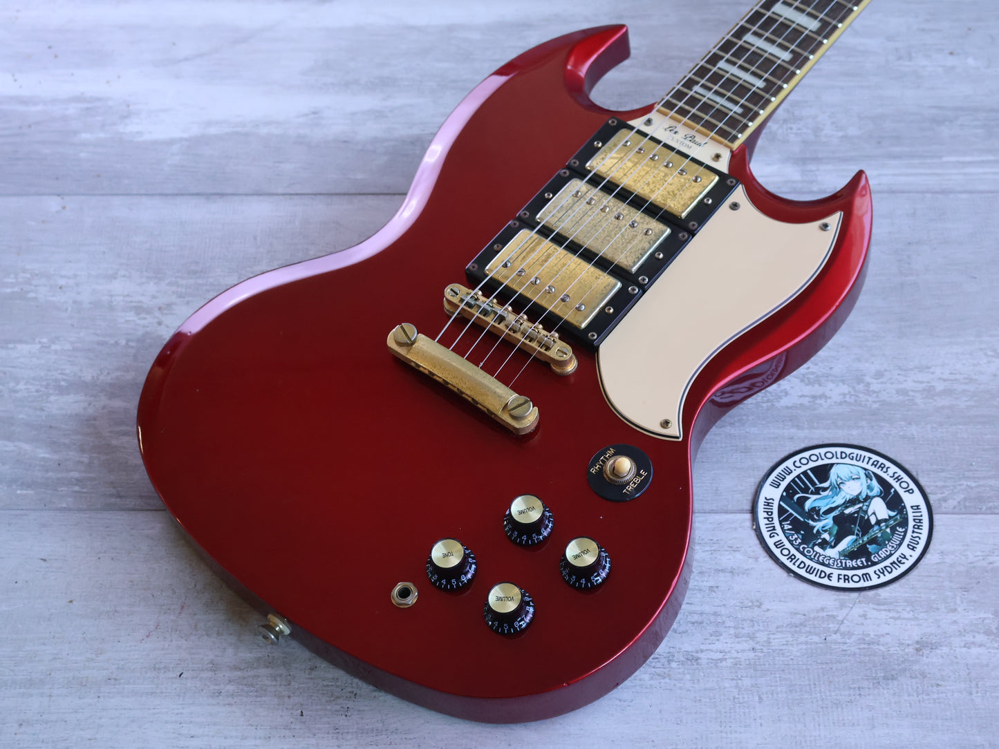 2006 Epiphone Limited Edition Custom Shop G-400 Custom Three-Pickup SG (Metallic Red)