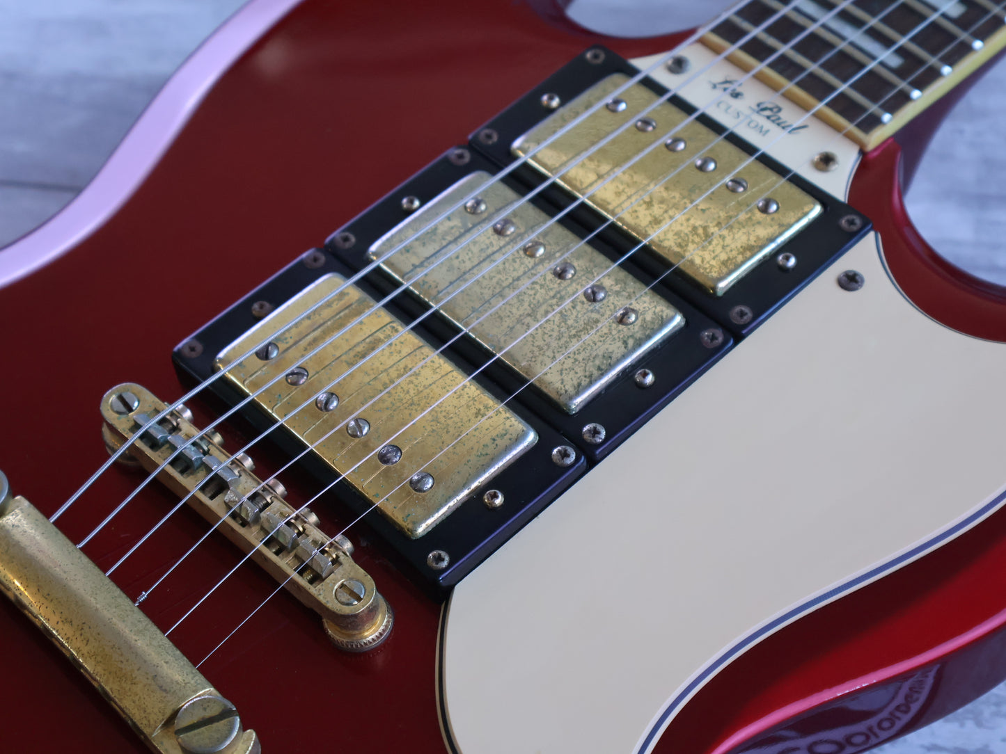 2006 Epiphone Limited Edition Custom Shop G-400 Custom Three-Pickup SG (Metallic Red)