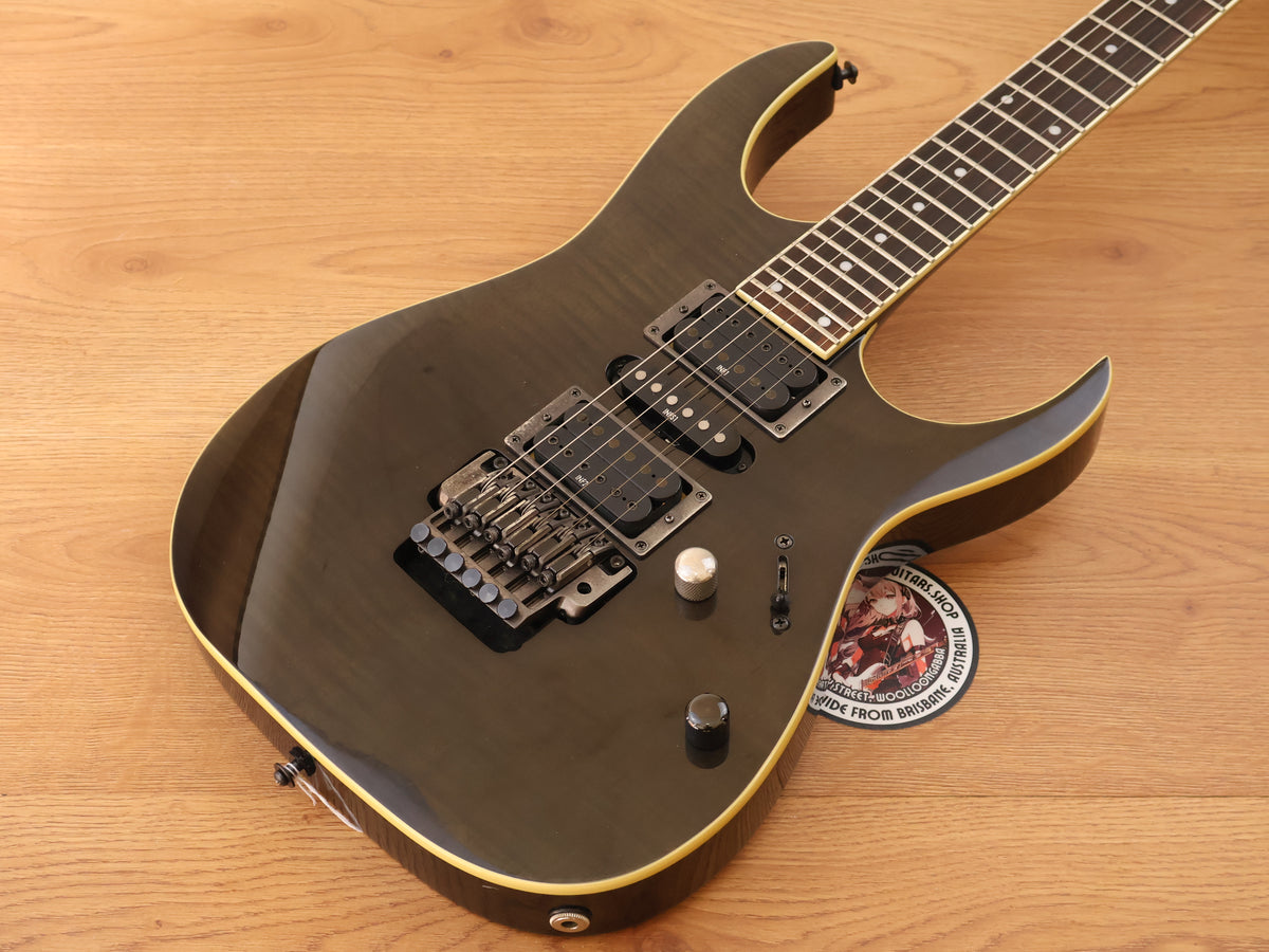 2003 Ibanez SRGT47FM Neckthrough Superstrat (Transparent Black)