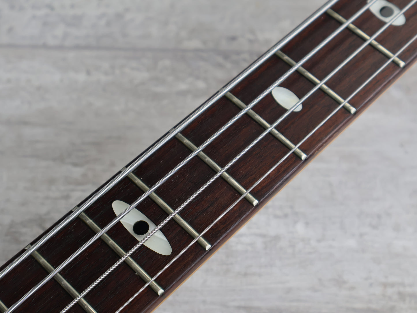 1990 Aria Pro II Japan SB-800 Neckthrough Bass (See Through Red)