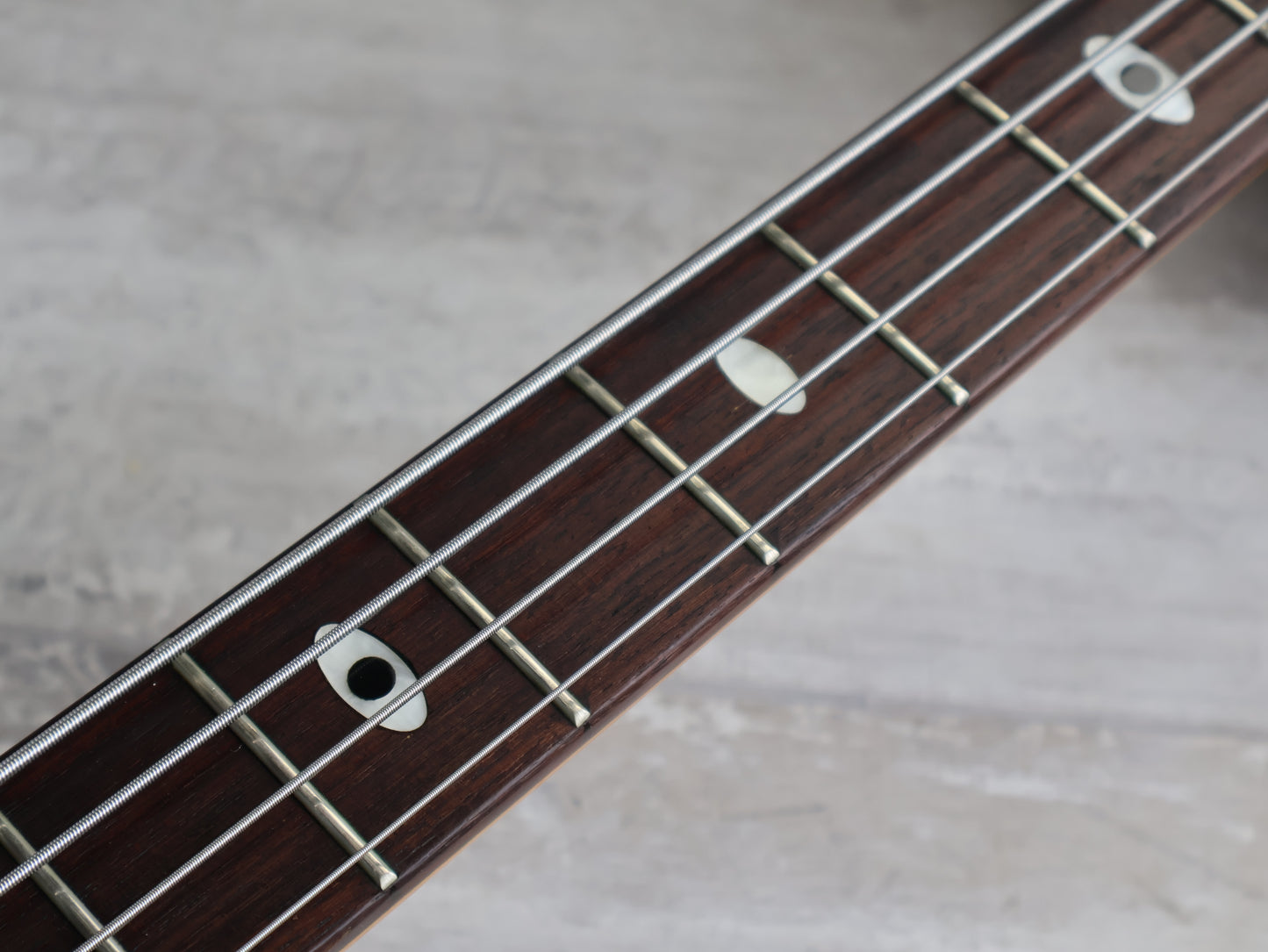 1990 Aria Pro II Japan SB-800 Neckthrough Bass (See Through Red)