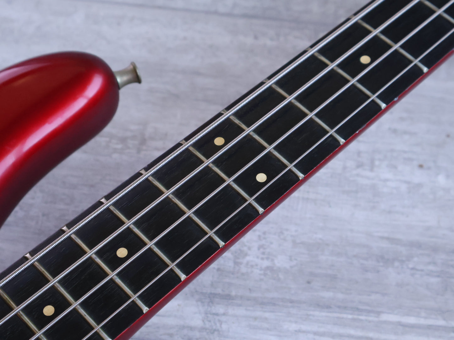 1985 Fernandes Japan FPB-PJ120 PJ Precision Bass w/EMG's (Candy Apple Red)