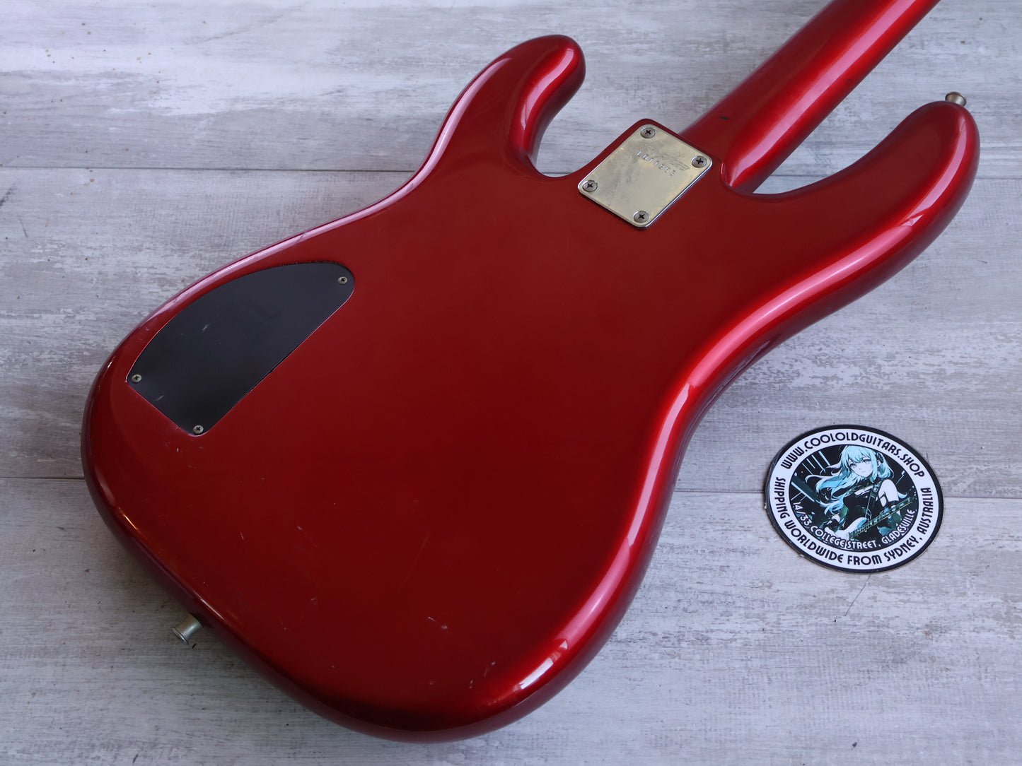 1985 Fernandes Japan FPB-PJ120 PJ Precision Bass w/EMG's (Candy Apple Red)