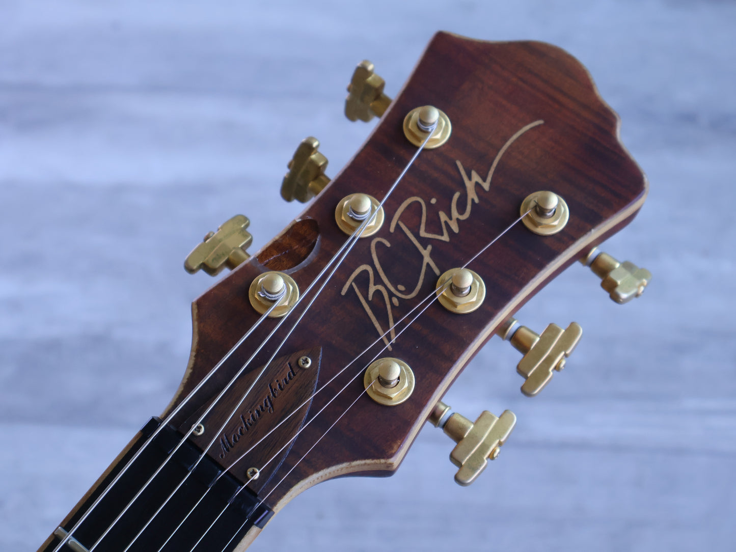 2004 BC Rich Mockingbird Archtop (Natural Satin Flame)
