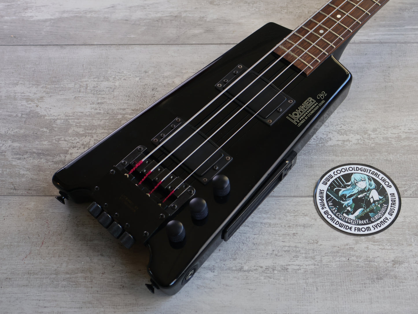 1980's Hohner B2 Headless Paddle Bass Guitar w/Steinberger System