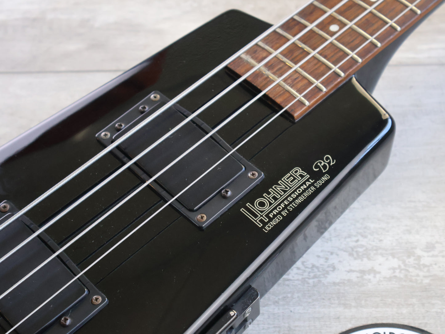 1980's Hohner B2 Headless Paddle Bass Guitar w/Steinberger System