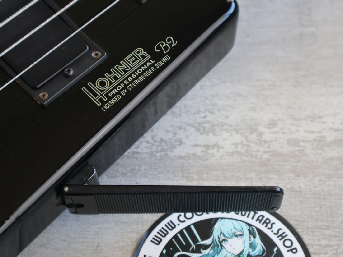 1980's Hohner B2 Headless Paddle Bass Guitar w/Steinberger System