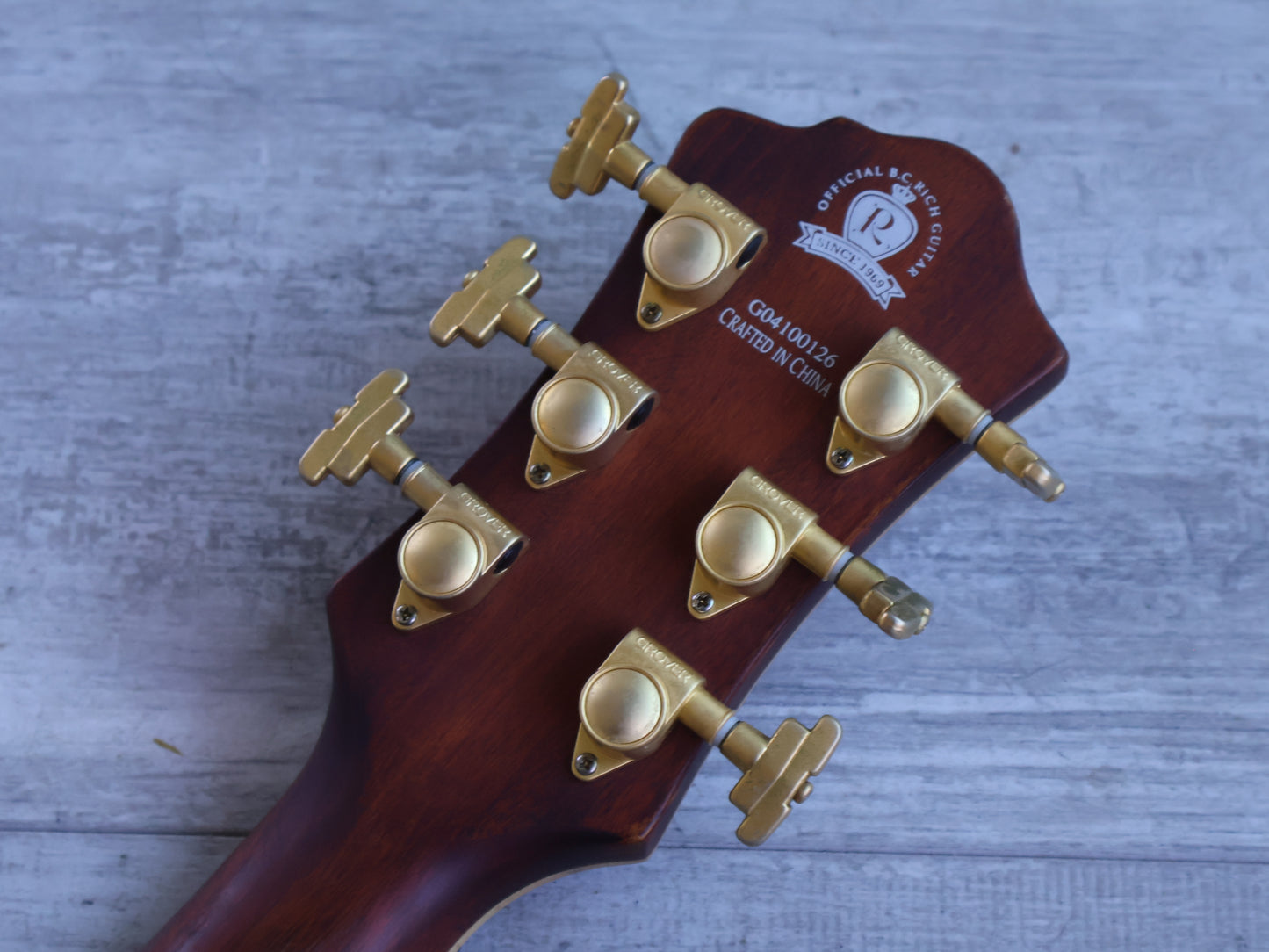2004 BC Rich Mockingbird Archtop (Natural Satin Flame)