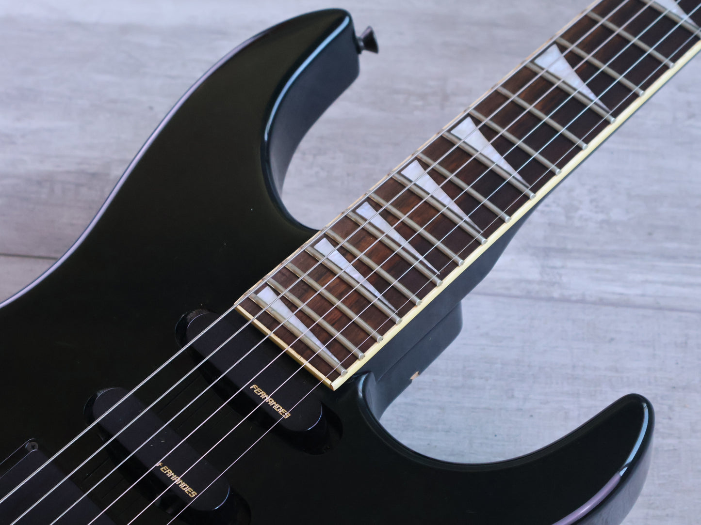 1991 Fernandes Japan STJ-70 HSS Superstrat (Black)