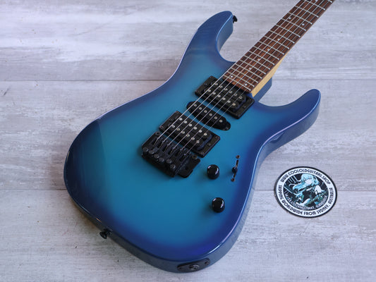 1990 Fernandes Japan FR-50X Revolver HSH Superstrat Stratocaster (Blueburst)