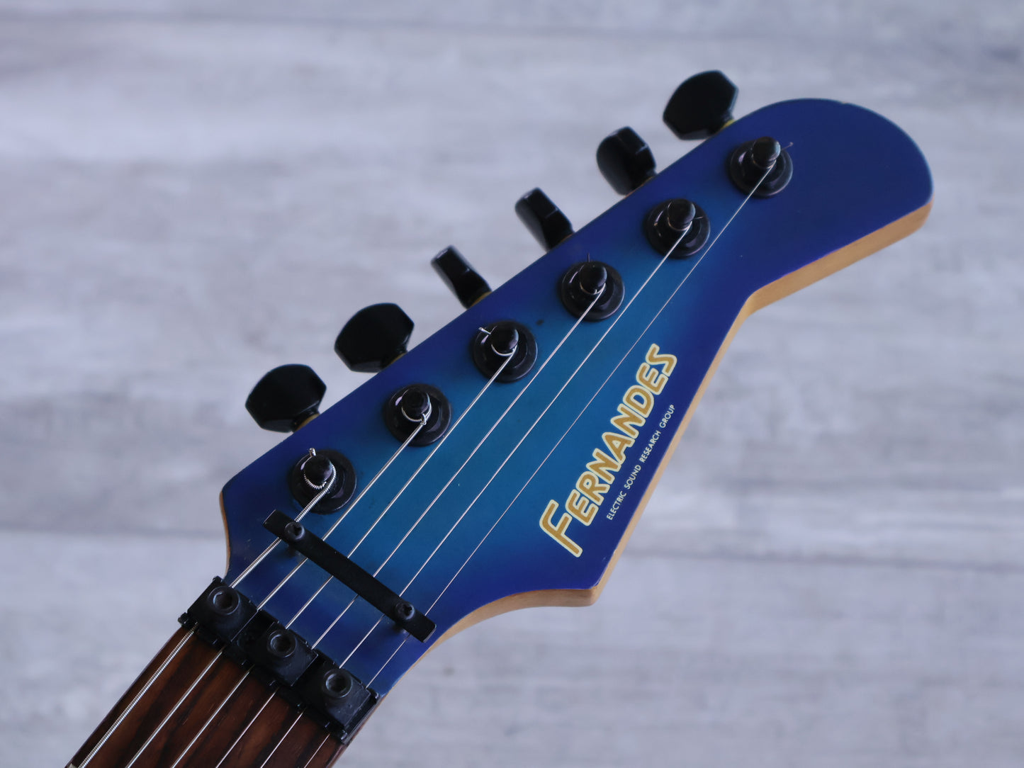 1990 Fernandes Japan FR-50X Revolver HSH Superstrat Stratocaster (Blueburst)