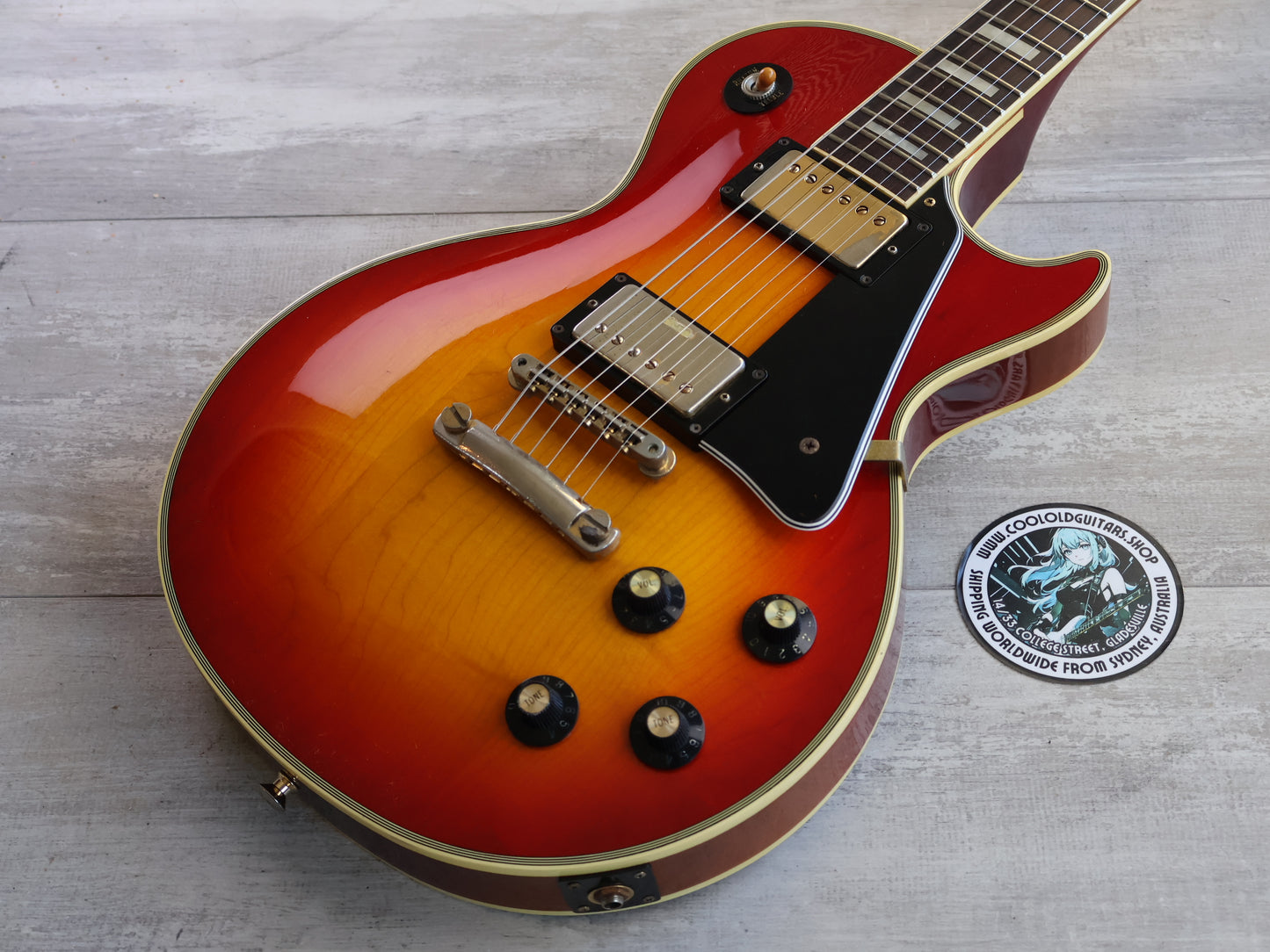 1983 Greco Japan EGC68-50 Les Paul Custom (Cherry Sunburst)
