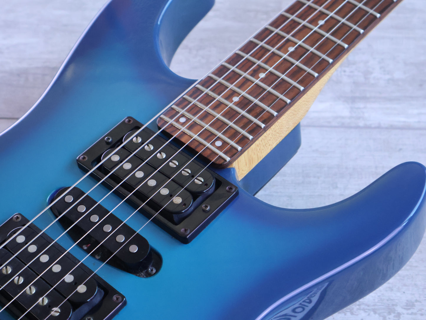 1990 Fernandes Japan FR-50X Revolver HSH Superstrat Stratocaster (Blueburst)