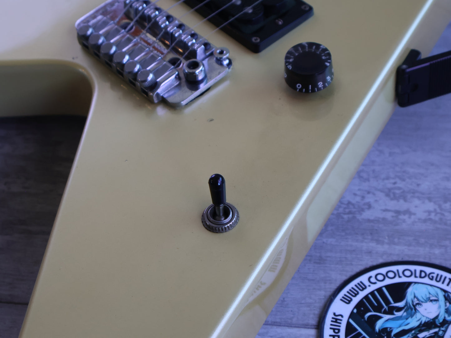 1990's ESP Japan Custom Build Flying V (Vintage White)