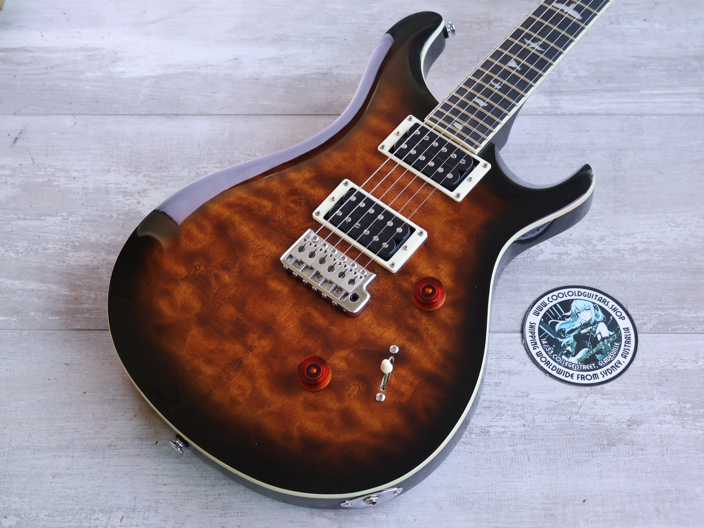 Paul Reed Smith (PRS) SE Custom 24 Quilt (Black Gold Burst)