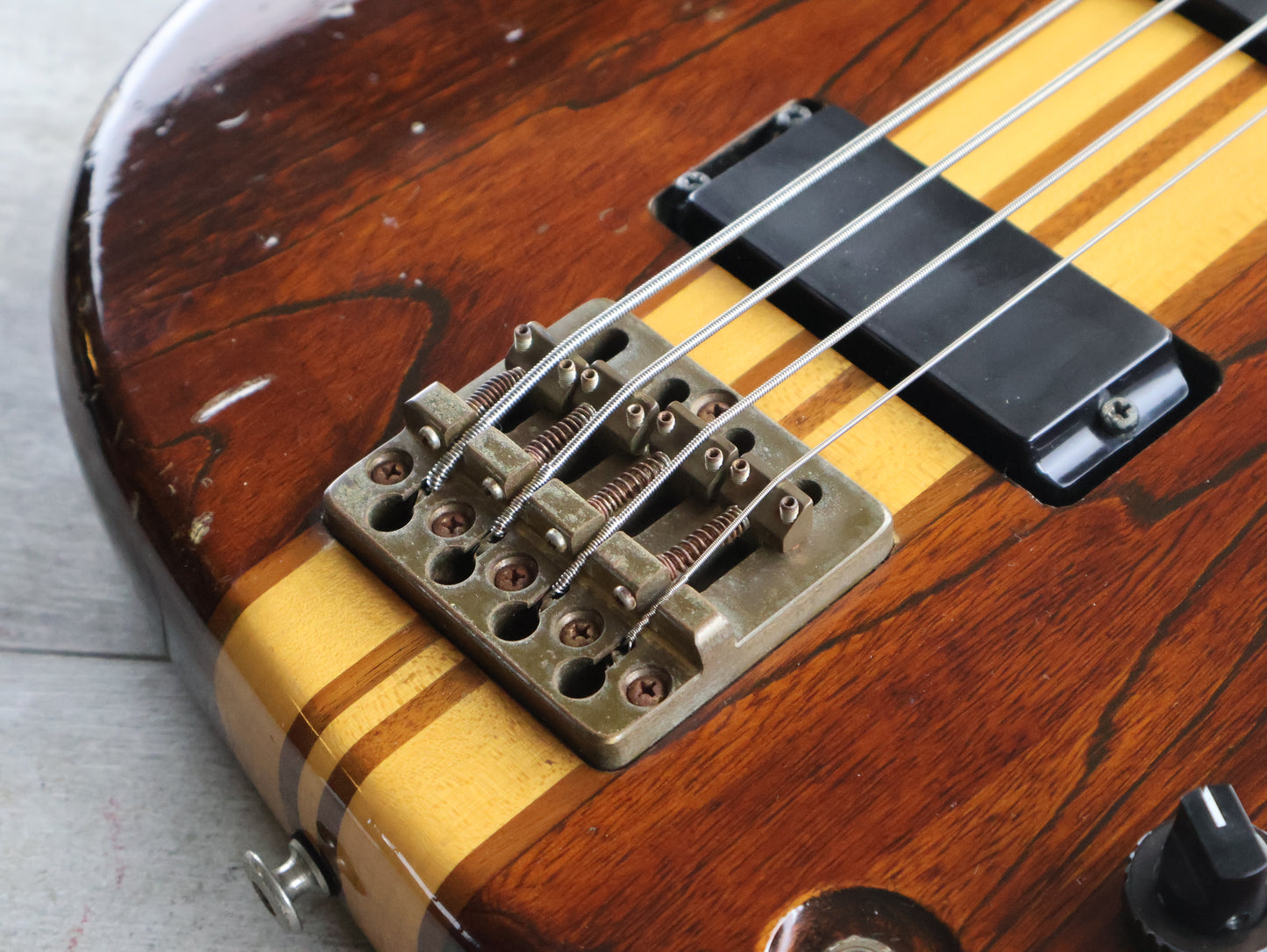 1981 Aria Pro II Japan RSB-800 Neckthrough Electric Bass (Japan Brown)