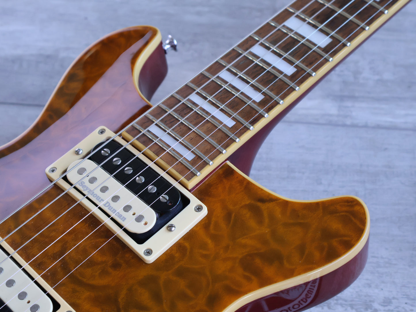 2014 Edwards (by ESP Japan) E-KT-135SQM Double Cutaway (Tiger Eye)