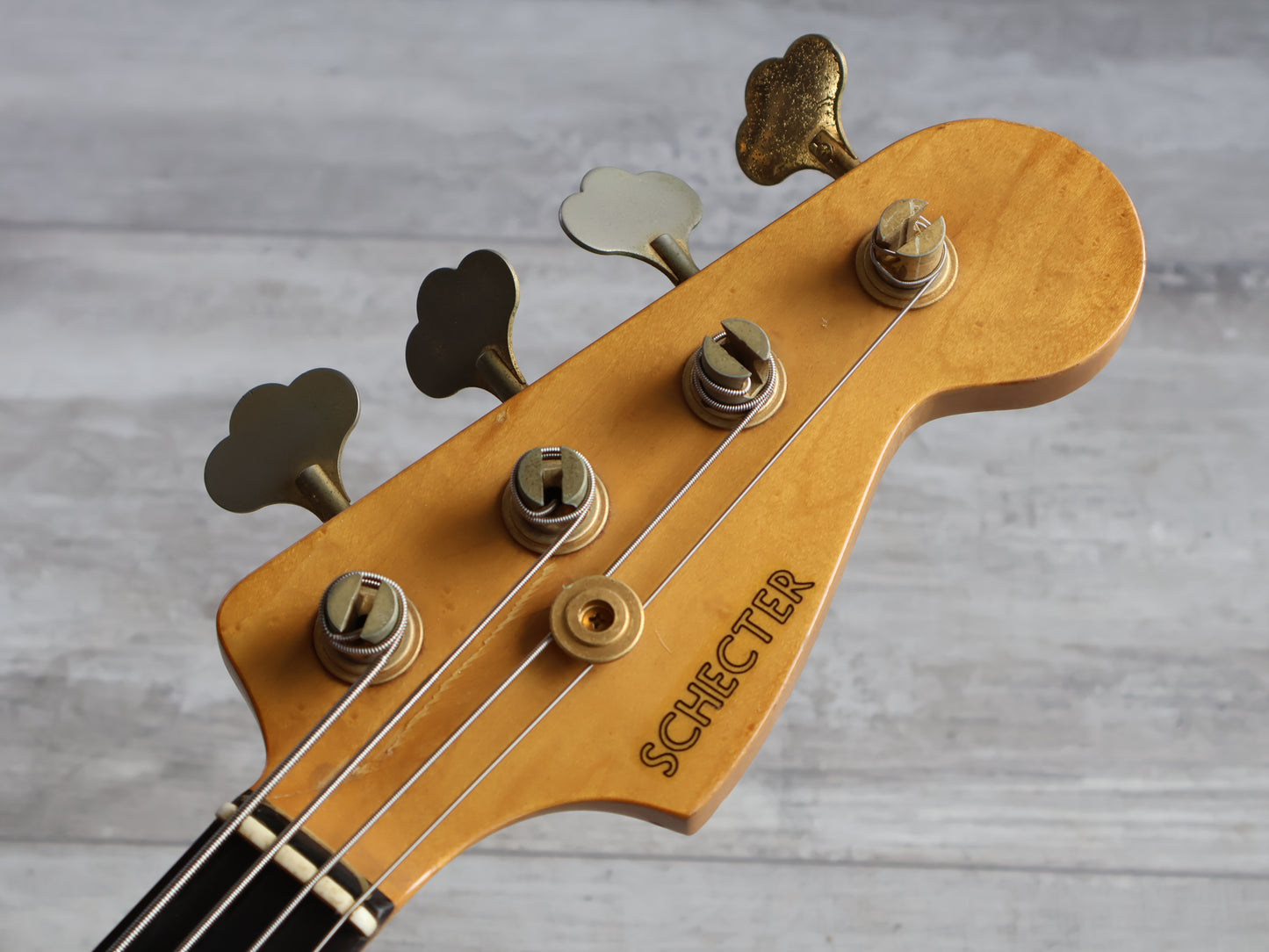 1988 Schecter Japan Precision Bass w/EMG's (Candy Apple Red)