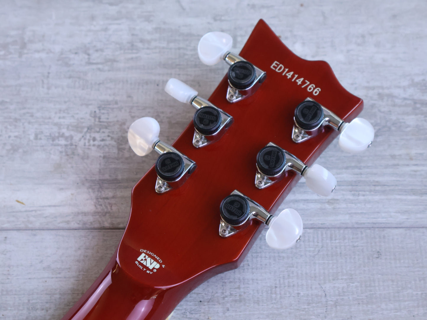 2014 Edwards (by ESP Japan) E-KT-135SQM Double Cutaway (Tiger Eye)