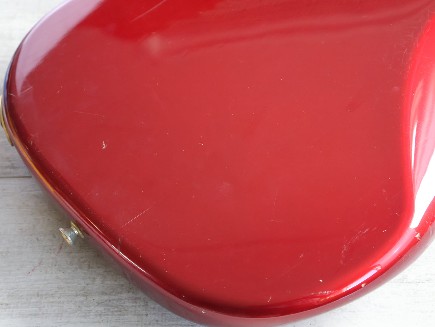 1988 Schecter Japan Precision Bass w/EMG's (Candy Apple Red)