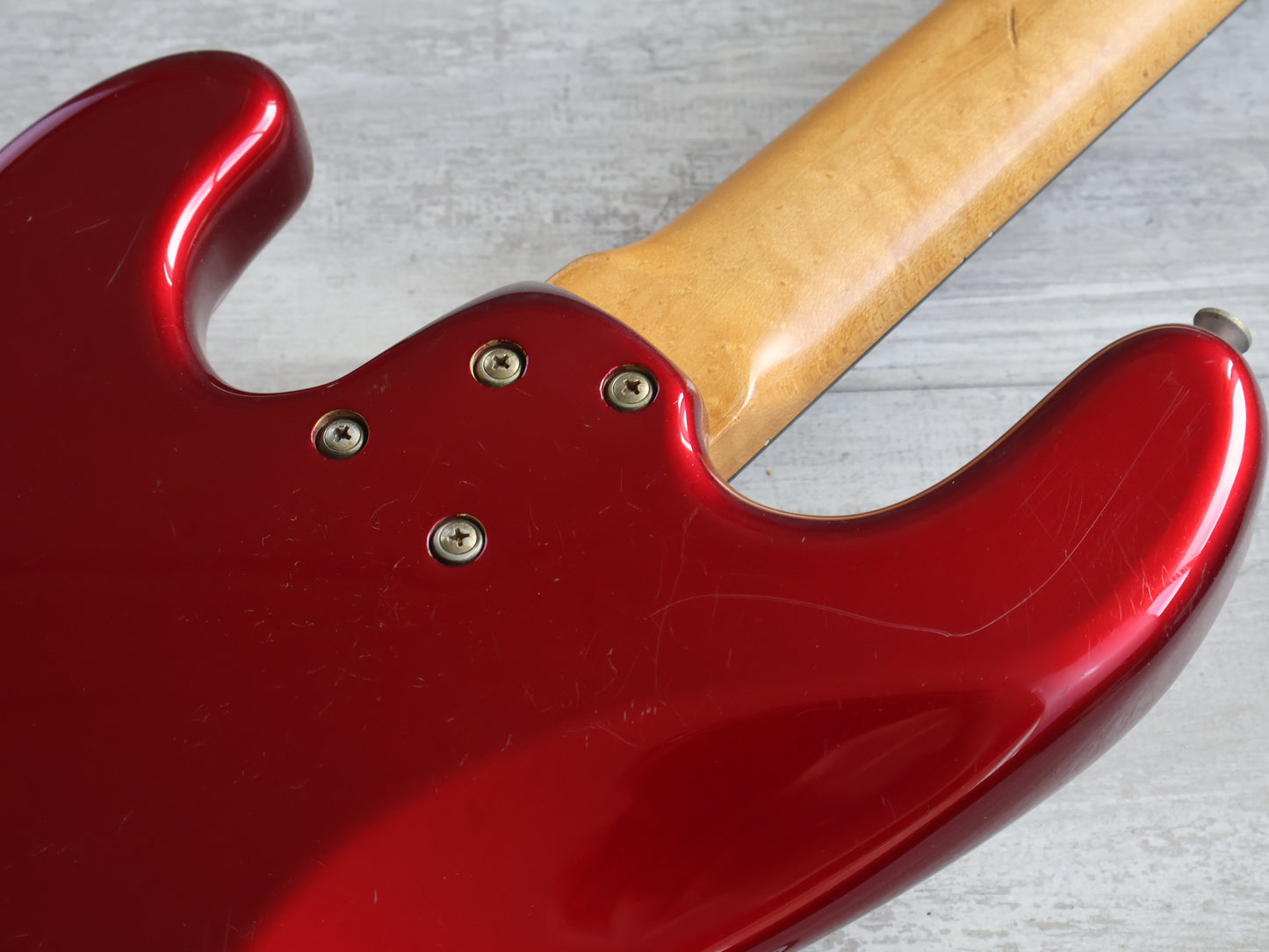 1988 Schecter Japan Precision Bass w/EMG's (Candy Apple Red)