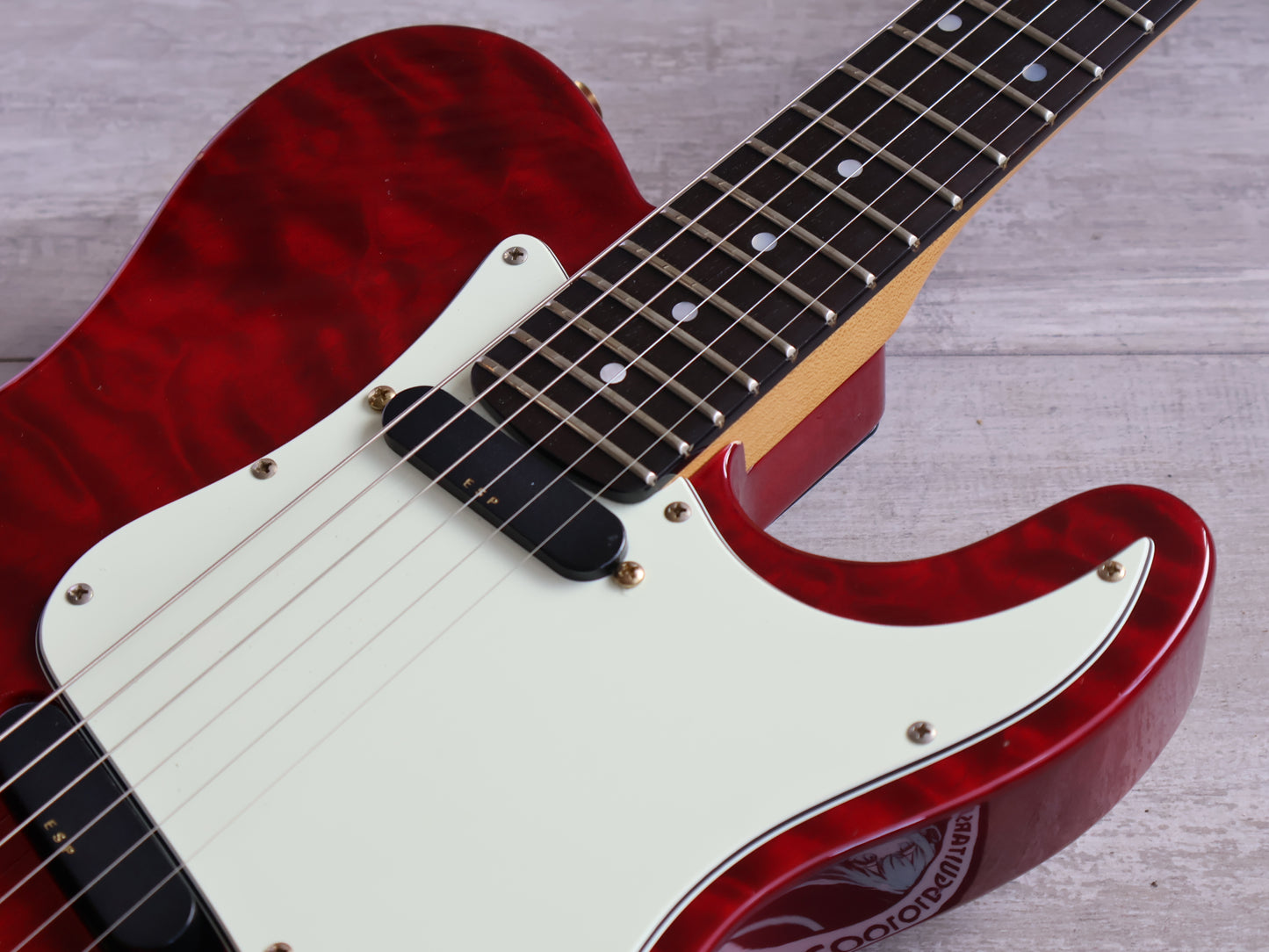 1995 ESP Japan Custom Order Telecaster (Quilt Red)