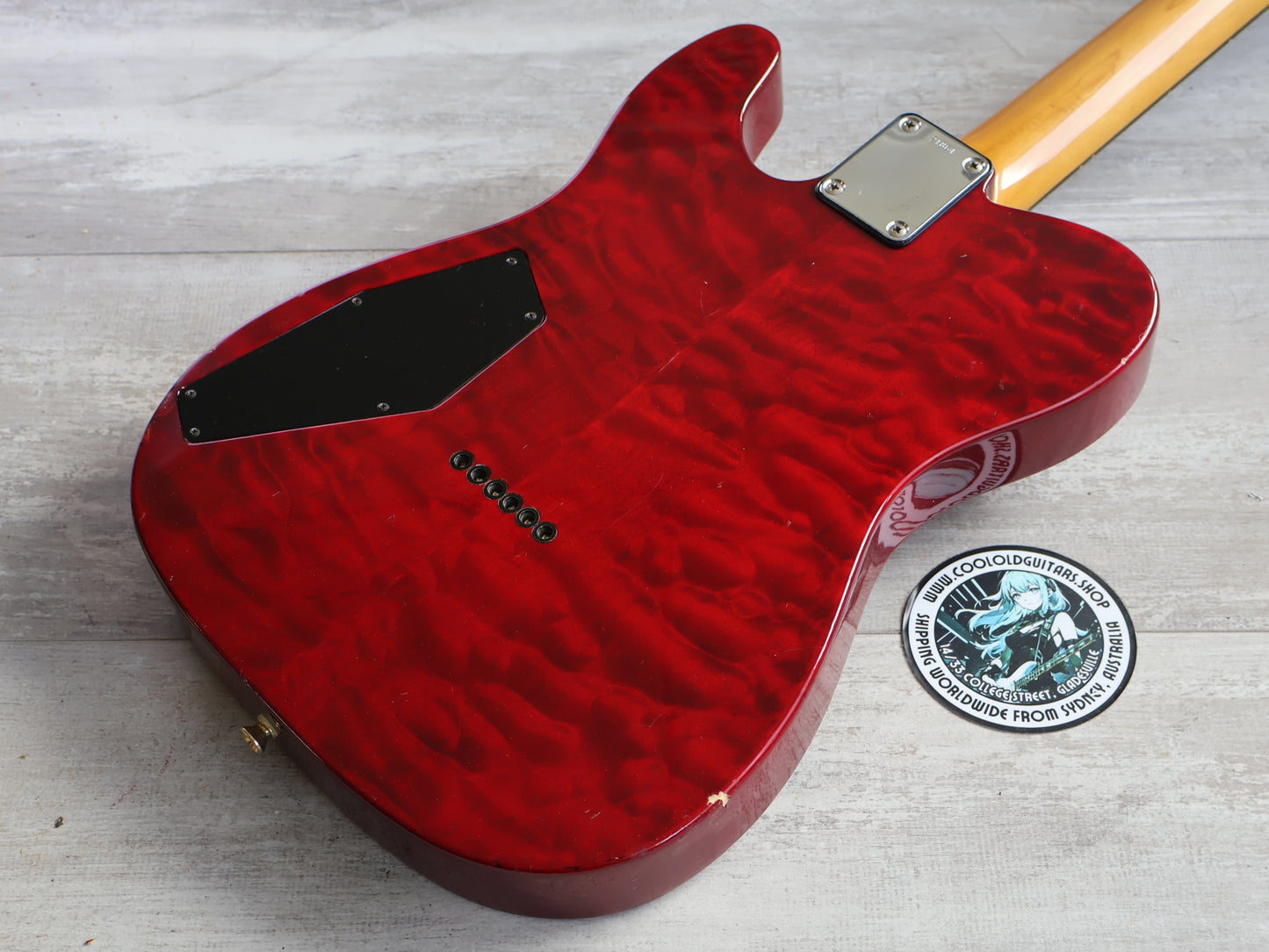 1995 ESP Japan Custom Order Telecaster (Quilt Red)