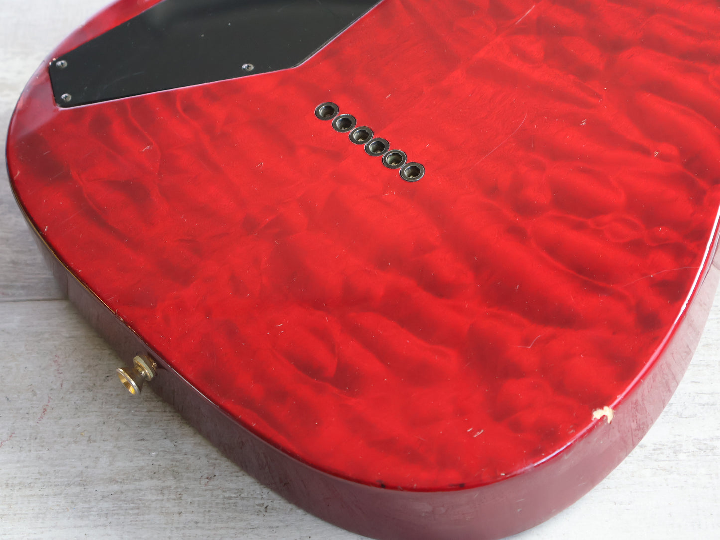 1995 ESP Japan Custom Order Telecaster (Quilt Red)