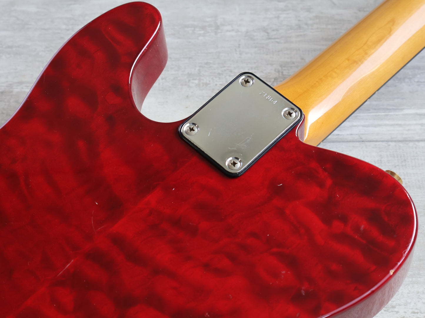 1995 ESP Japan Custom Order Telecaster (Quilt Red)