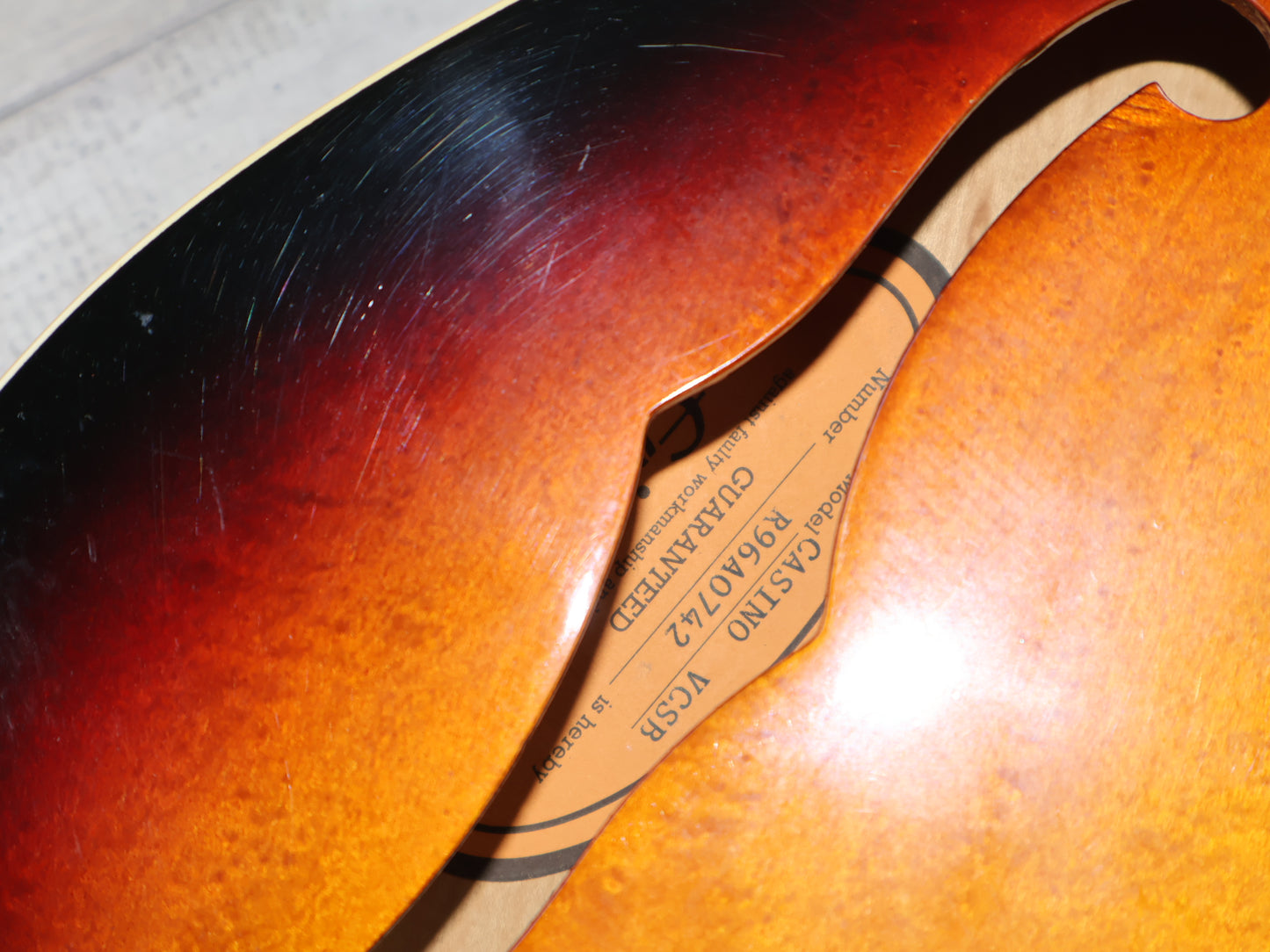 1996 Epiphone Casino Hollowbody Reissue - Paul McCartney (Three-Tone Sunburst)