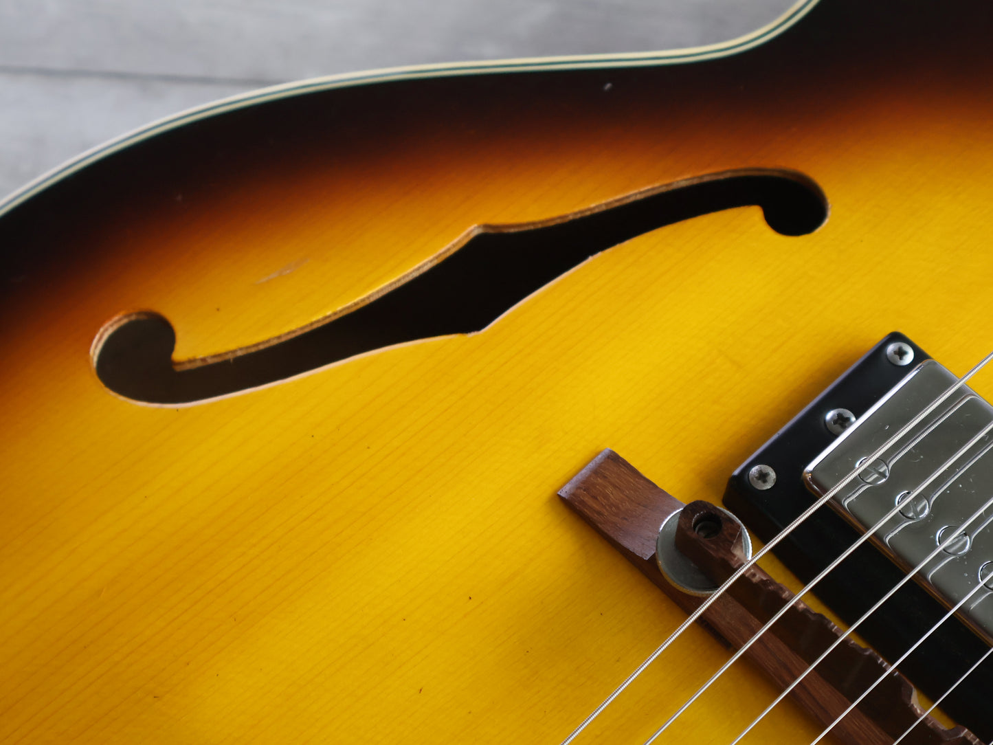 1973 Greco Japan S-50 ES-175 Hollowbody Jazzbox (Brown Sunburst)