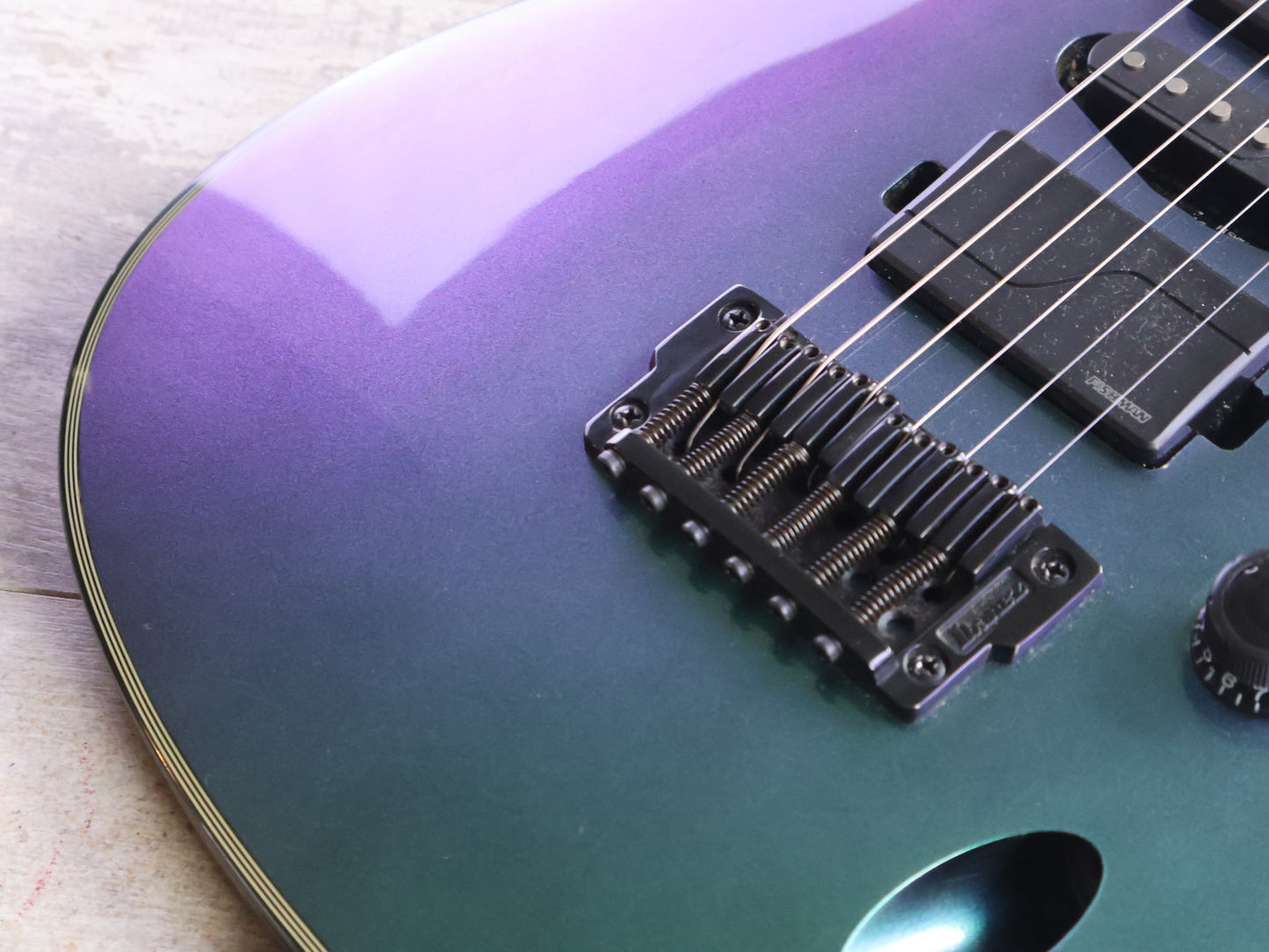 2020 Ibanez S671ALB BCM HSH Superstrat w/Fishmans (Blue Chameleon)