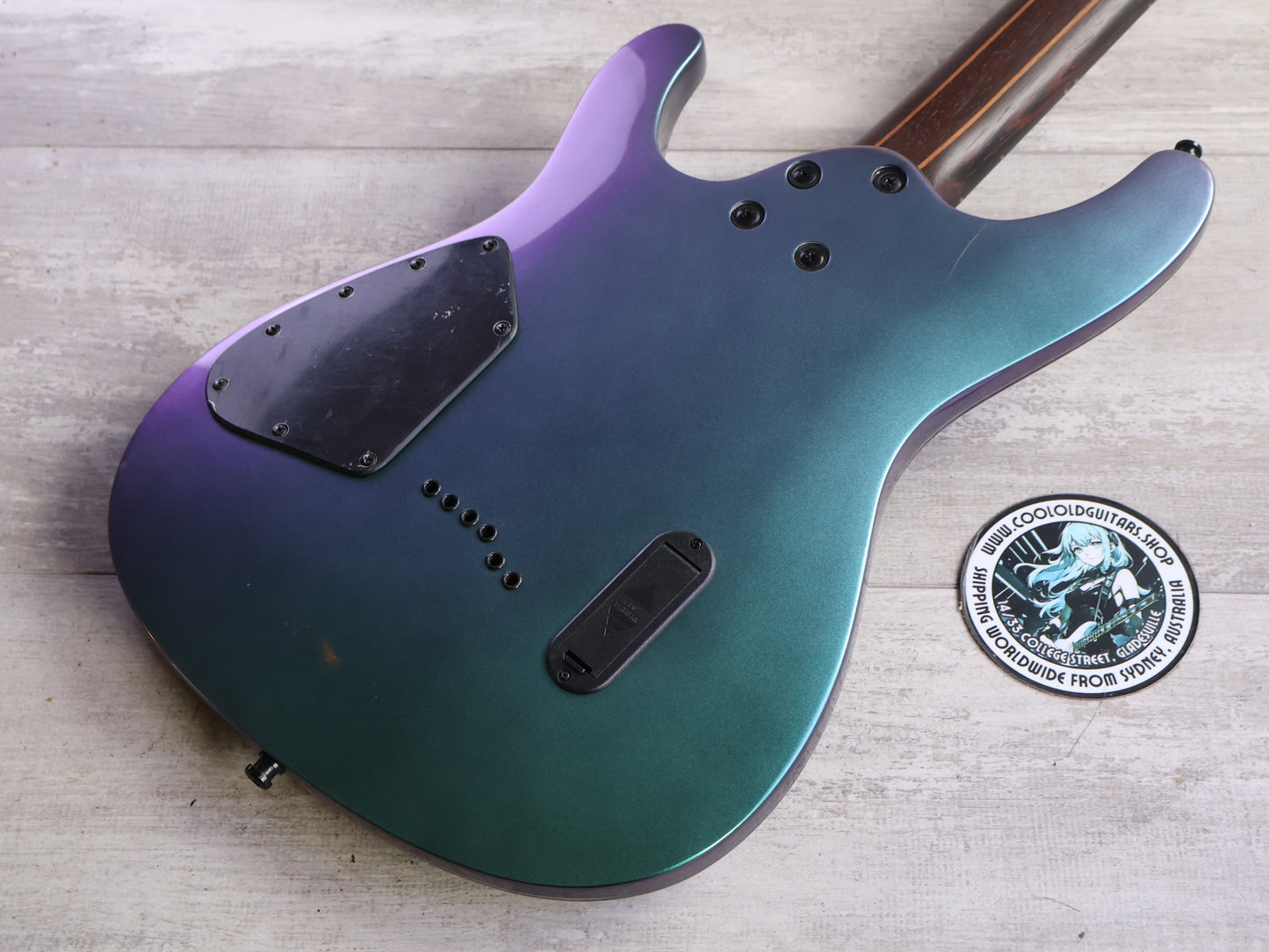 2020 Ibanez S671ALB BCM HSH Superstrat w/Fishmans (Blue Chameleon)