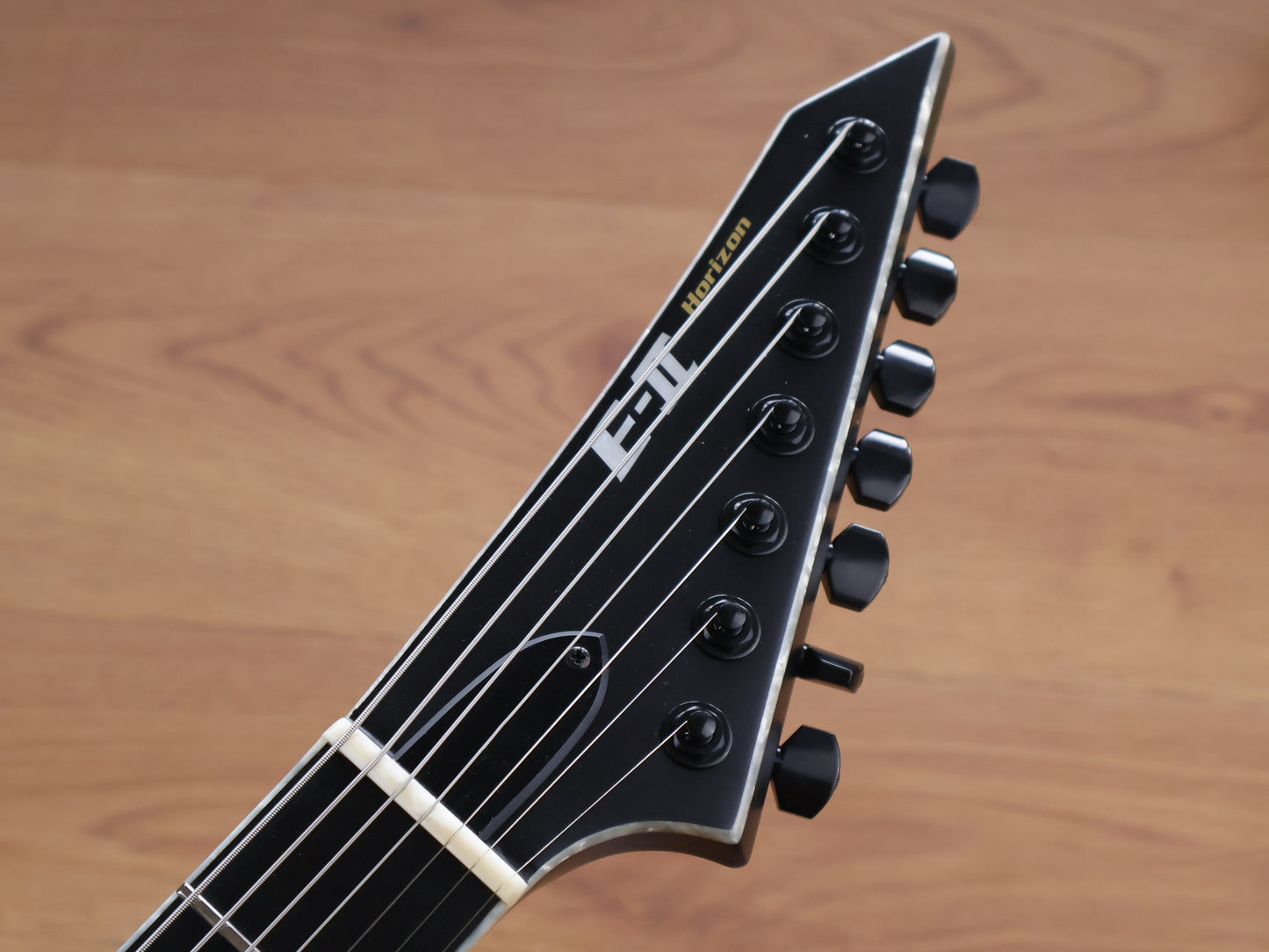E-II (by ESP Japan) Horizon NT-7B Neckthrough 7-String Baritone w/EMG's (Black Satin)