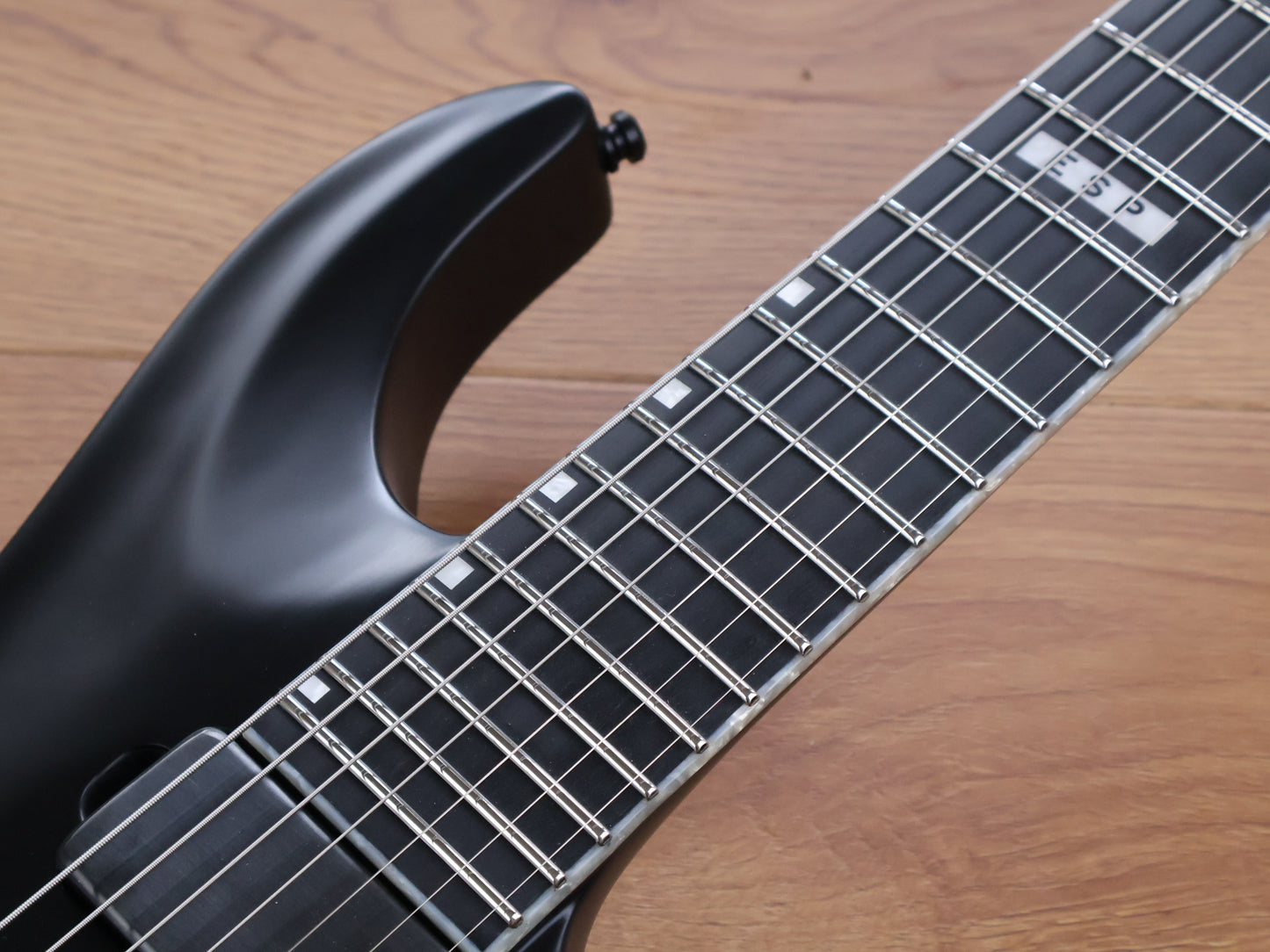 E-II (by ESP Japan) Horizon NT-7B Neckthrough 7-String Baritone w/EMG's (Black Satin)