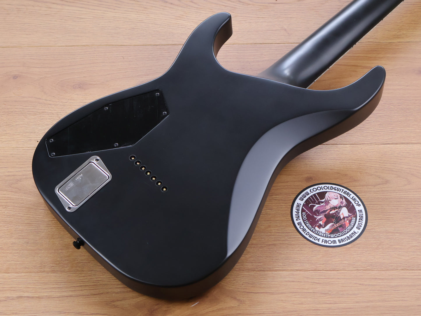 E-II (by ESP Japan) Horizon NT-7B Neckthrough 7-String Baritone w/EMG's (Black Satin)