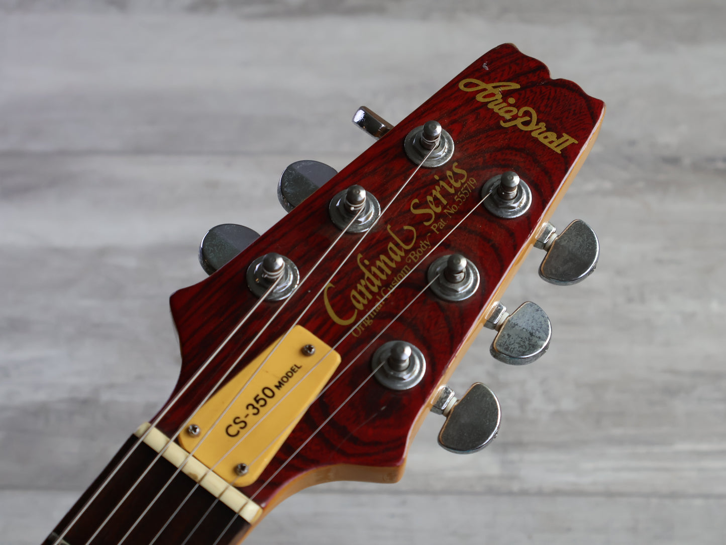 1981 Aria Pro II Japan CS-350 Cardinal Double Cutaway (Red)