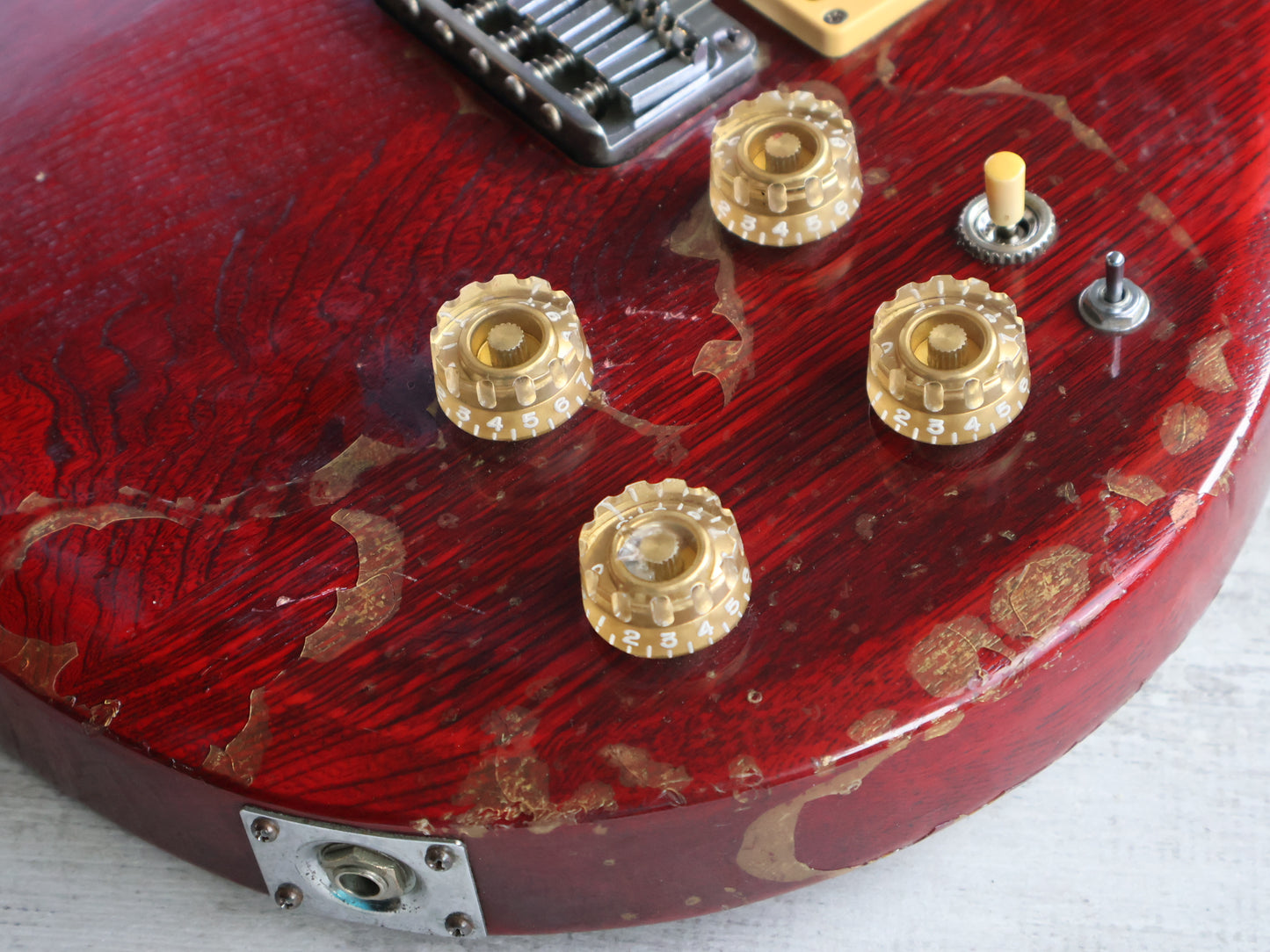 1981 Aria Pro II Japan CS-350 Cardinal Double Cutaway (Red)