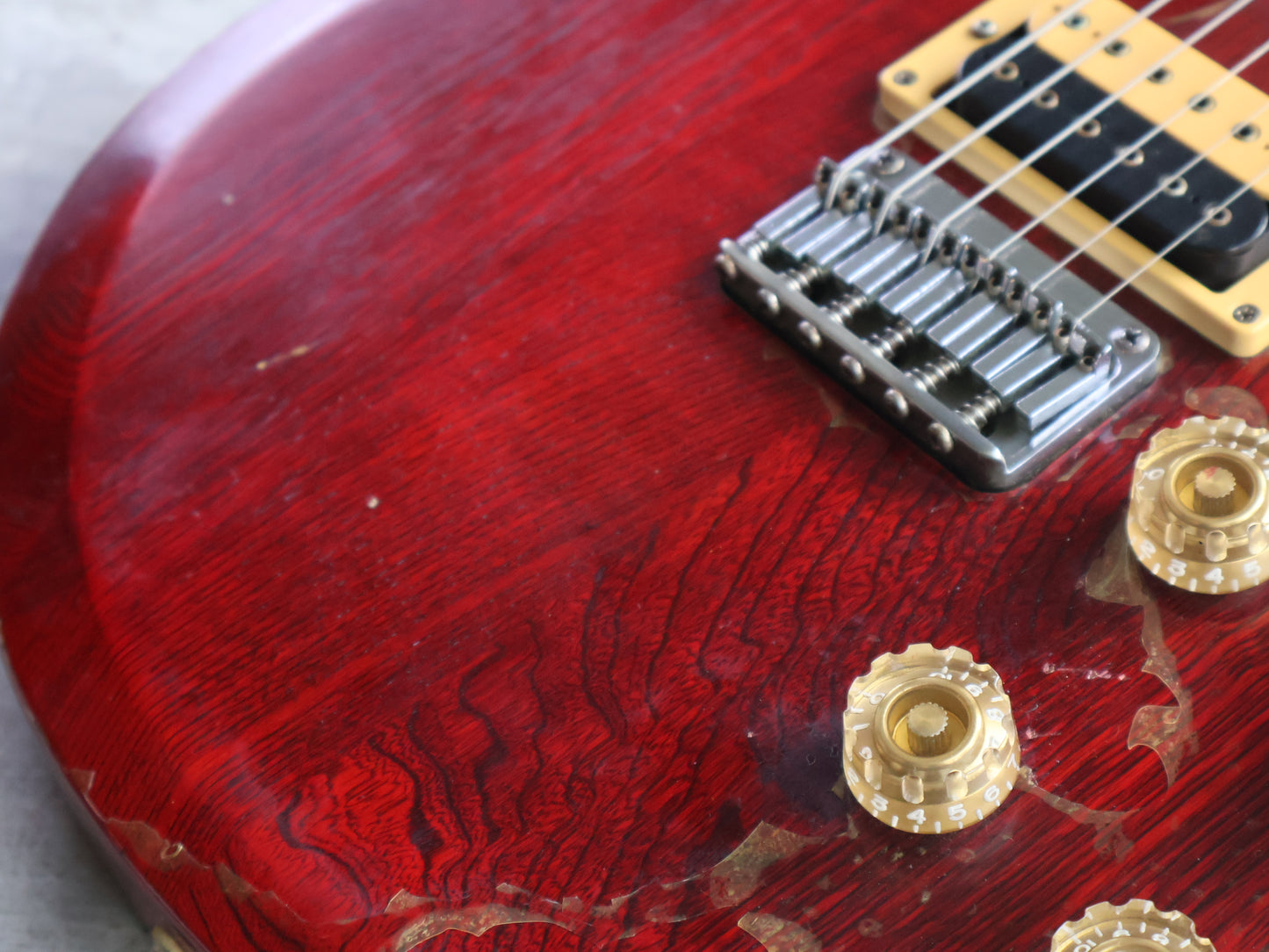 1981 Aria Pro II Japan CS-350 Cardinal Double Cutaway (Red)