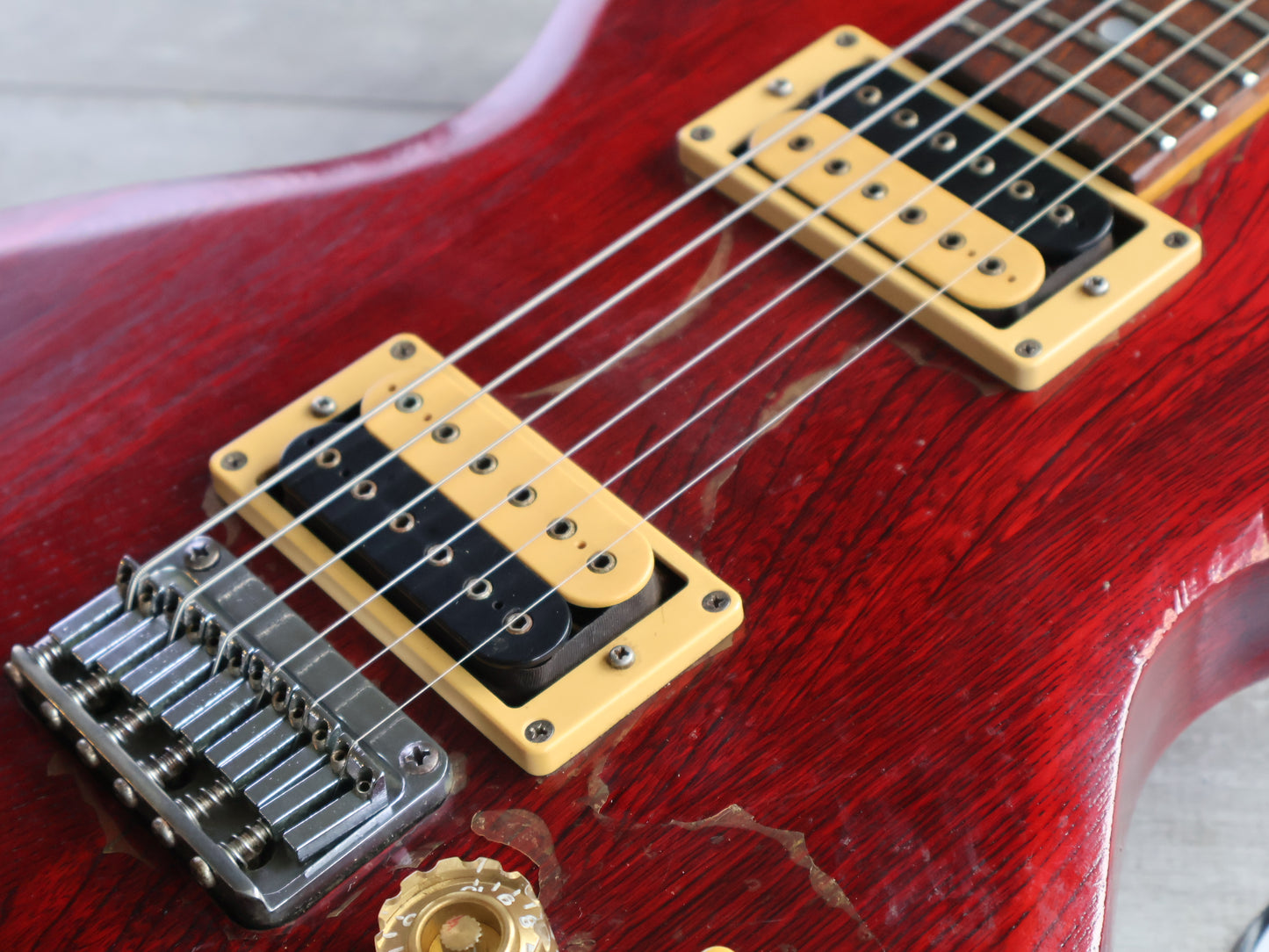 1981 Aria Pro II Japan CS-350 Cardinal Double Cutaway (Red)