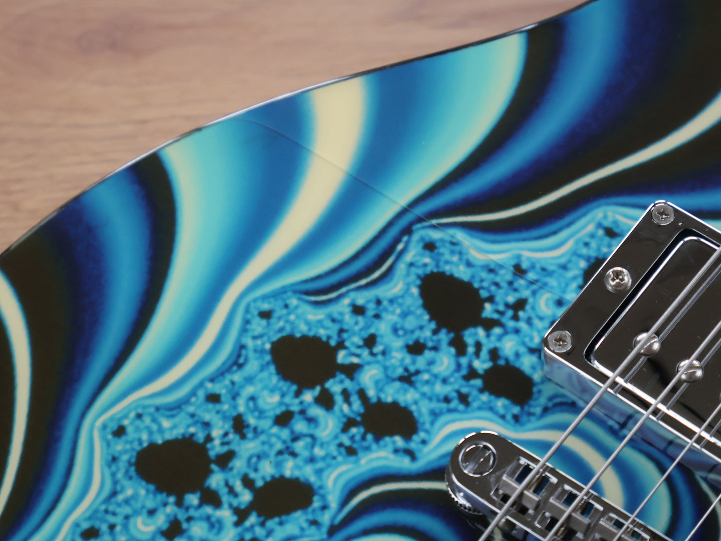 Daisy Rock Elite Custom Double Cutaway (Kaleidoscope Blue)