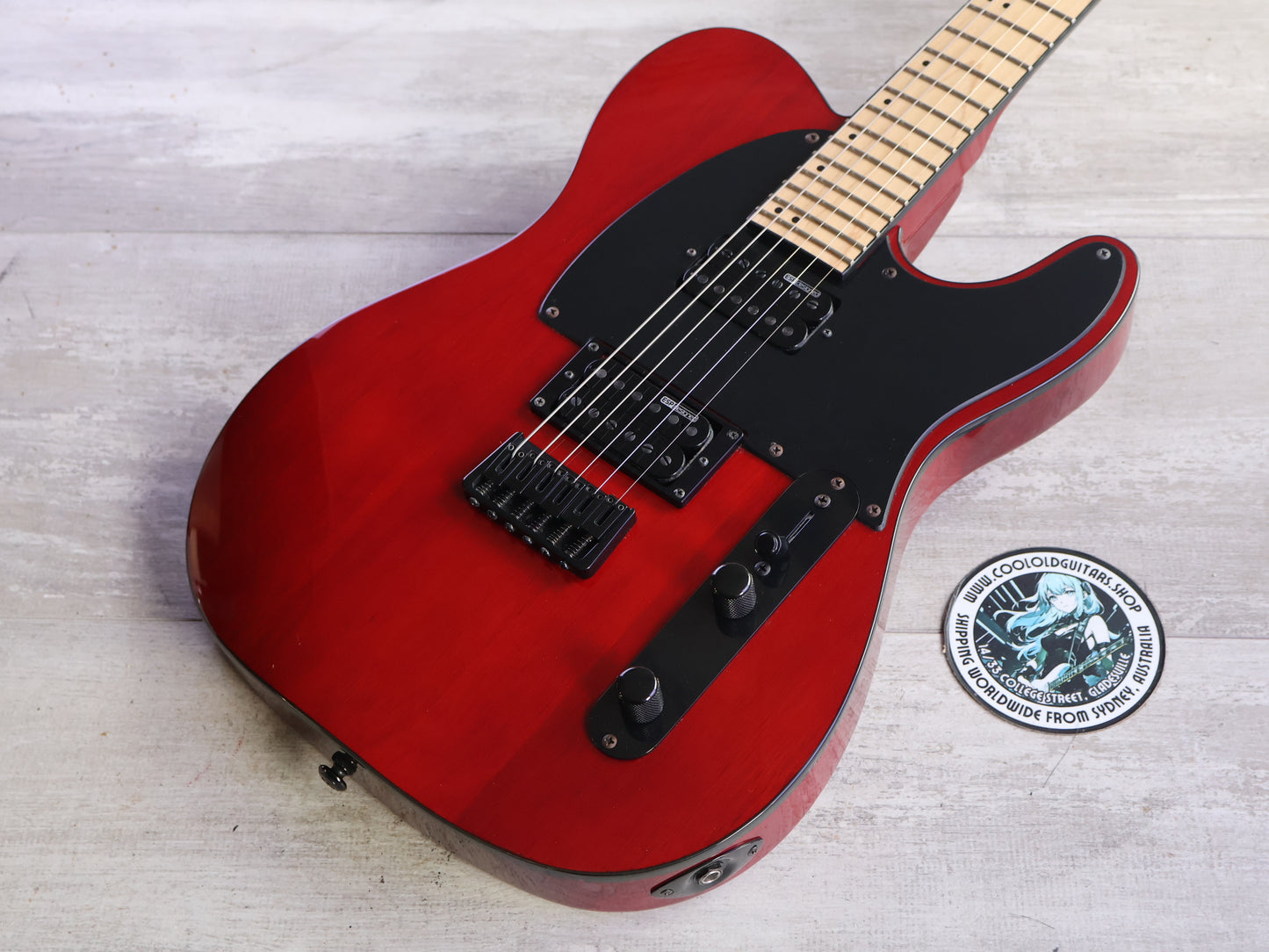 ESP LTD TE-200 HH Telecaster (See Thru Black Cherry)
