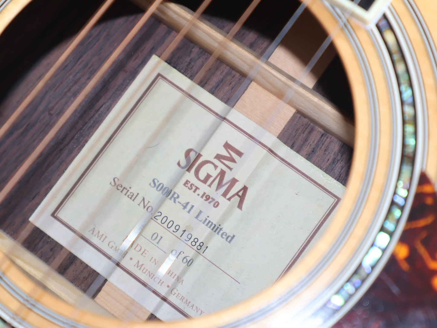Sigma S000R-41 Limited Edition 000 Acoustic (#1 of 60)