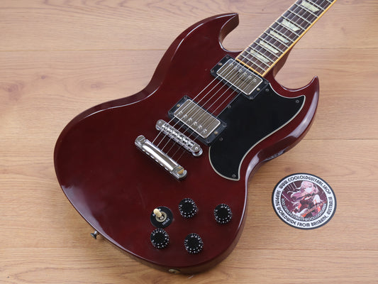 1990 Gibson USA '62 Reissue "Small Guard" SG (Wine Red) w/Case