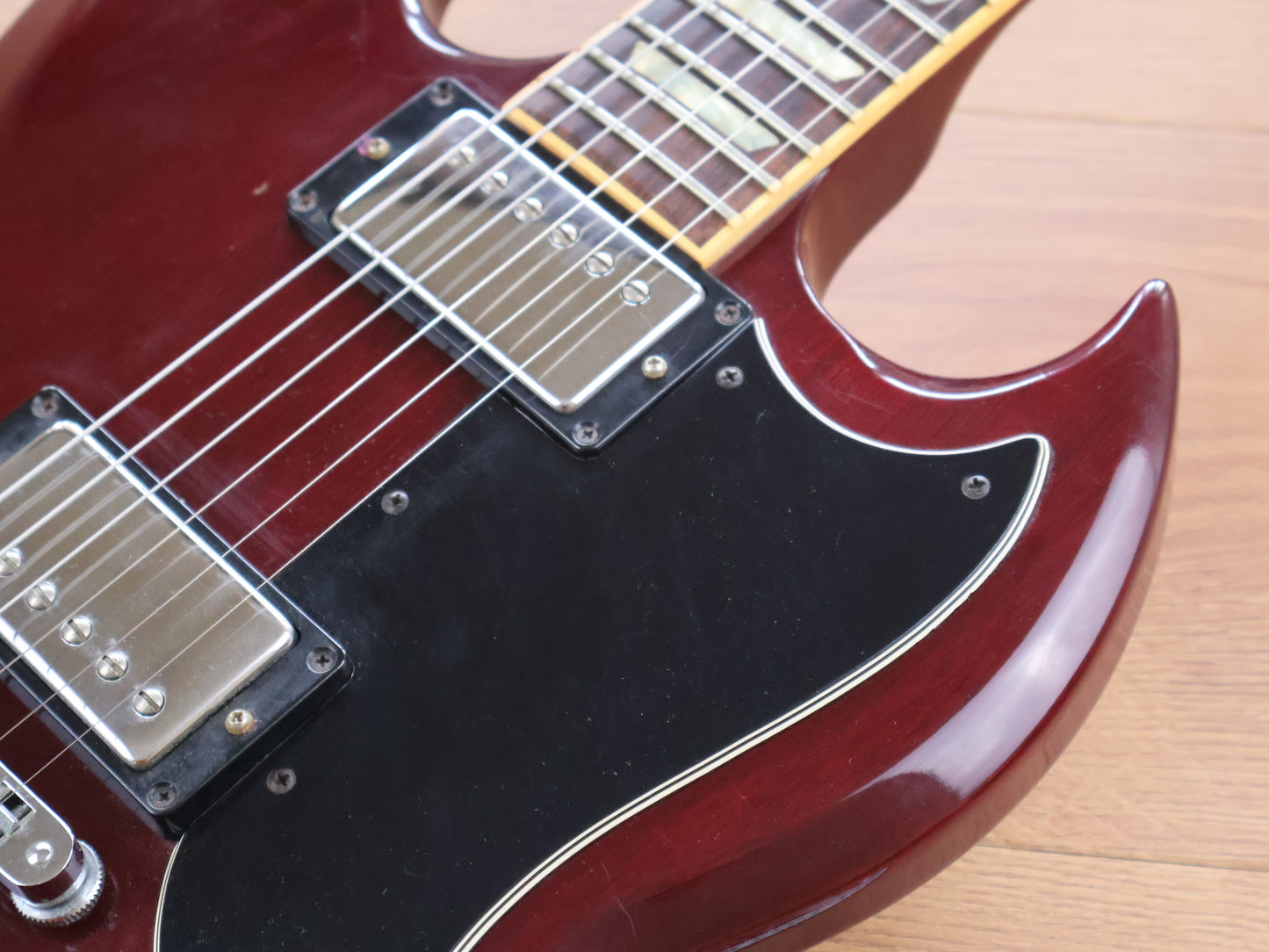 1990 Gibson USA '62 Reissue "Small Guard" SG (Wine Red) w/Case