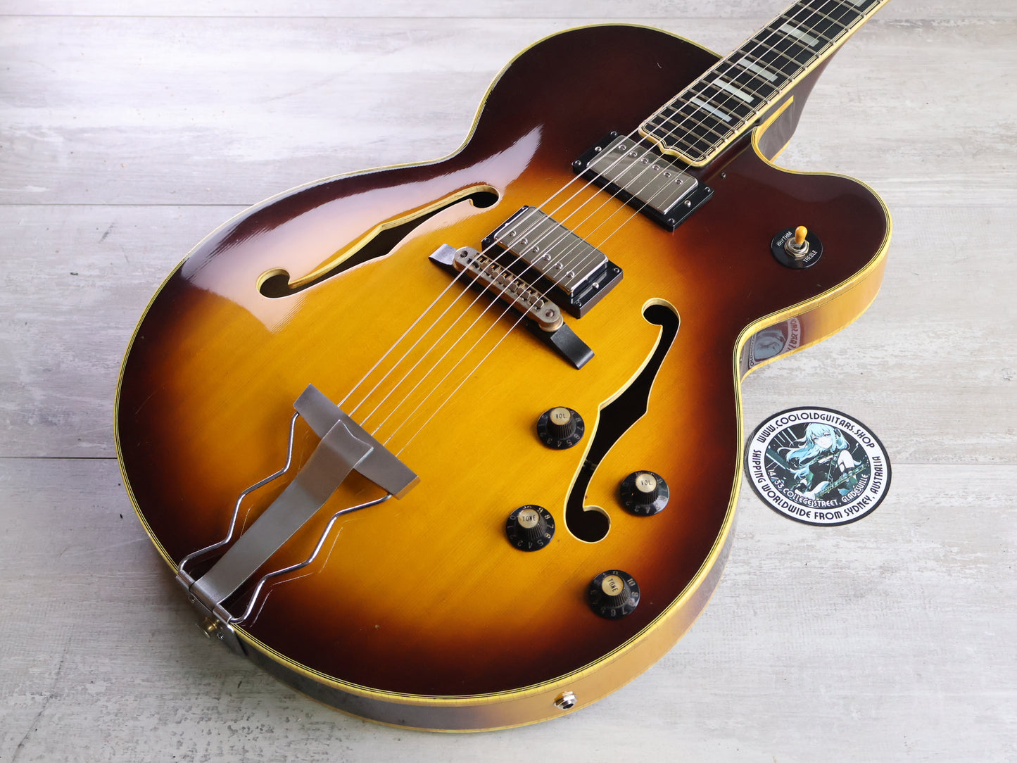 1976 Greco Japan BR-110 Byrdland Hollowbody (Brown Sunburst)